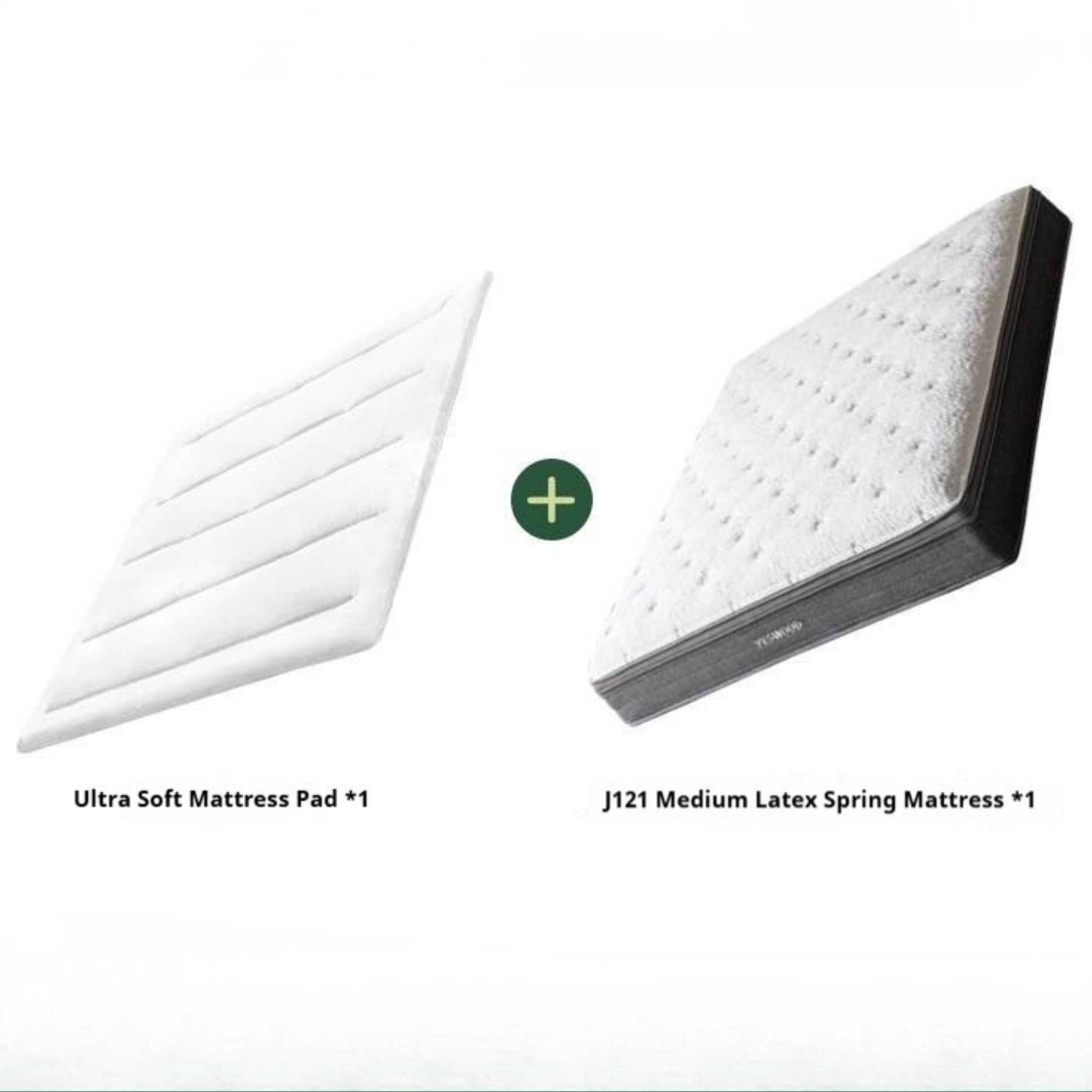 Glue-Free Mattress Made Of Imported Natural Latex, With Air Fiber Filling And Spring Support, A Soft Mattress For Back Protection 24 cm