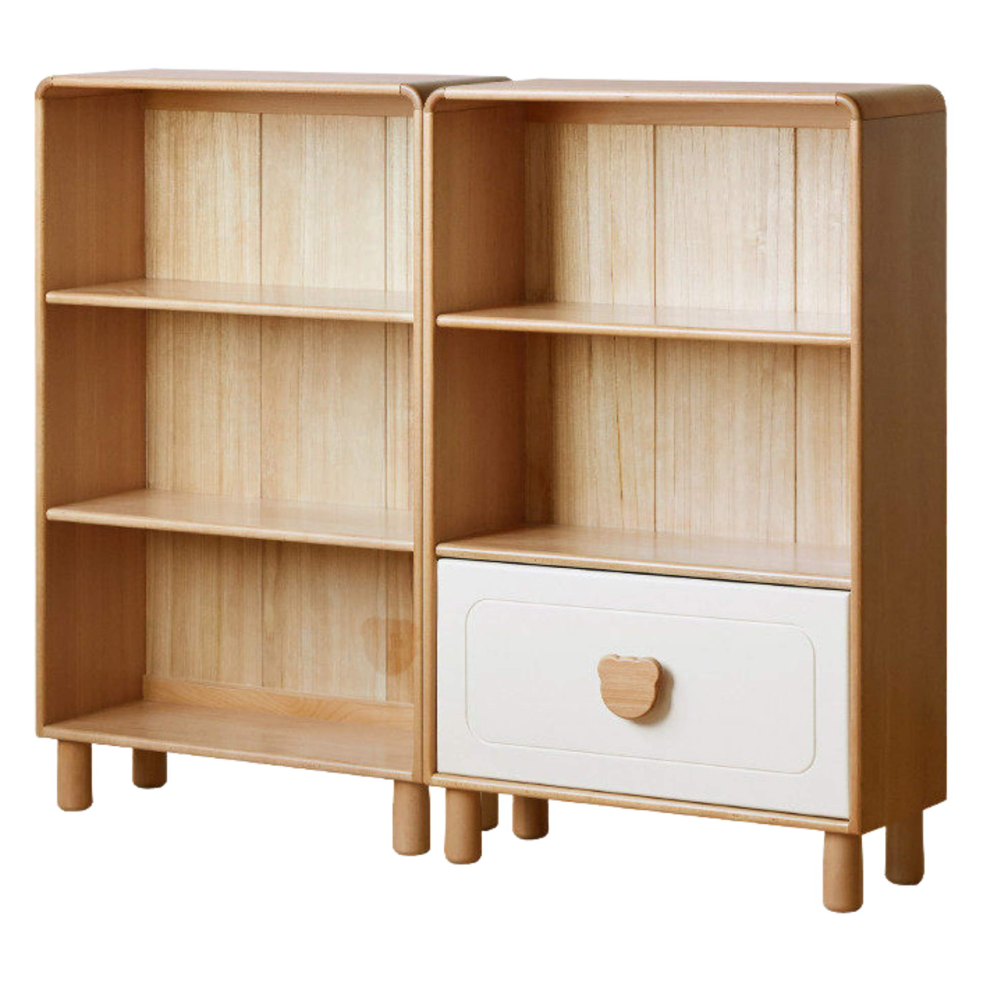 Beech Solid Wood Children's Bookshelf