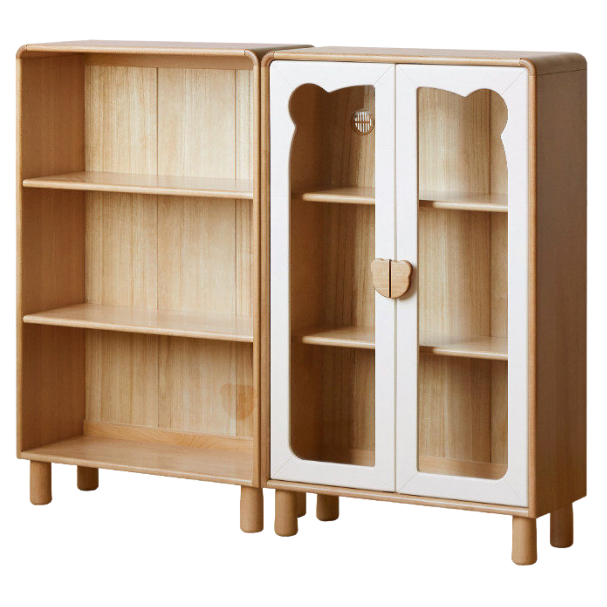 Beech Solid Wood Children's Bookshelf