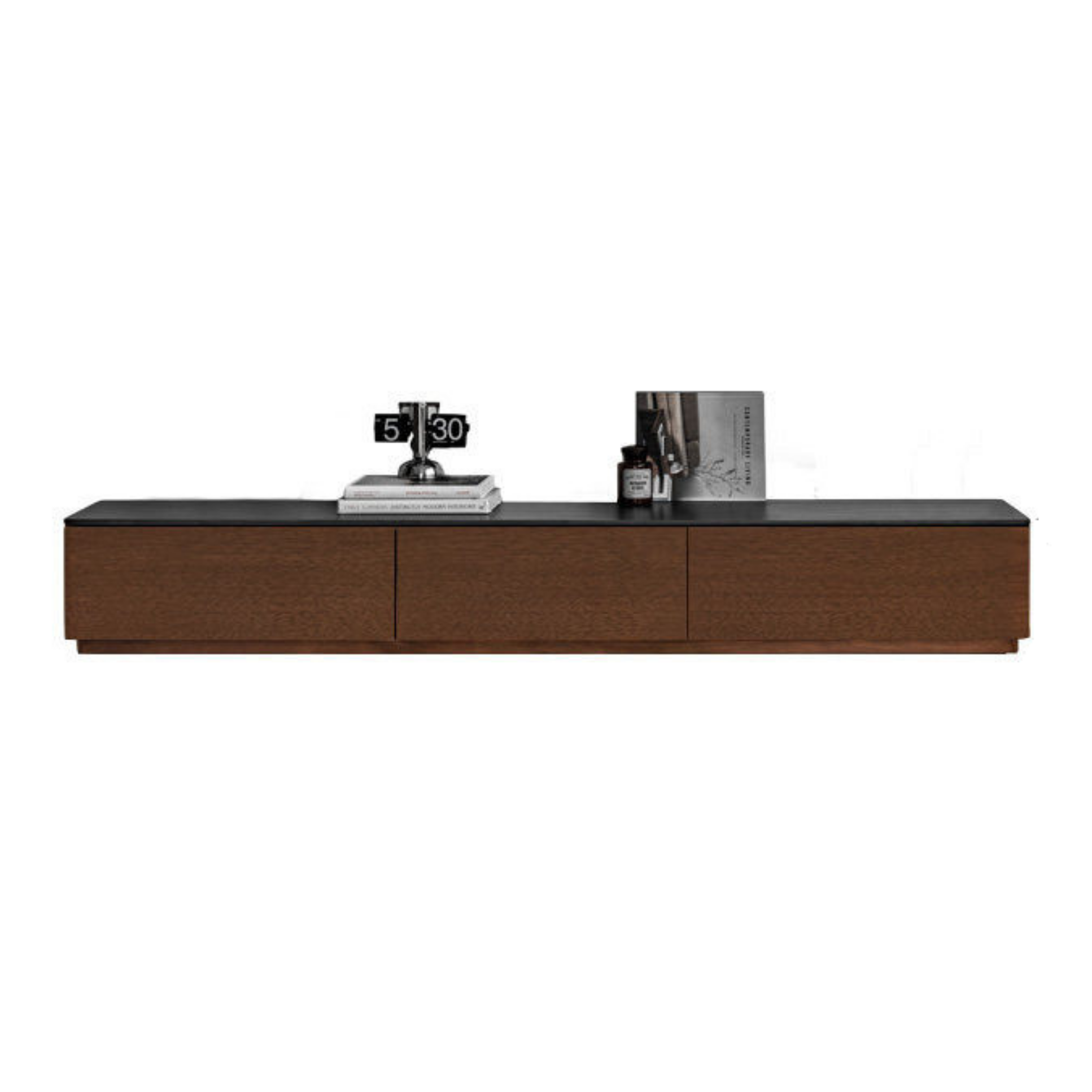 Black Walnut, Catalpa Solid Wood TV Stand Rock Slab