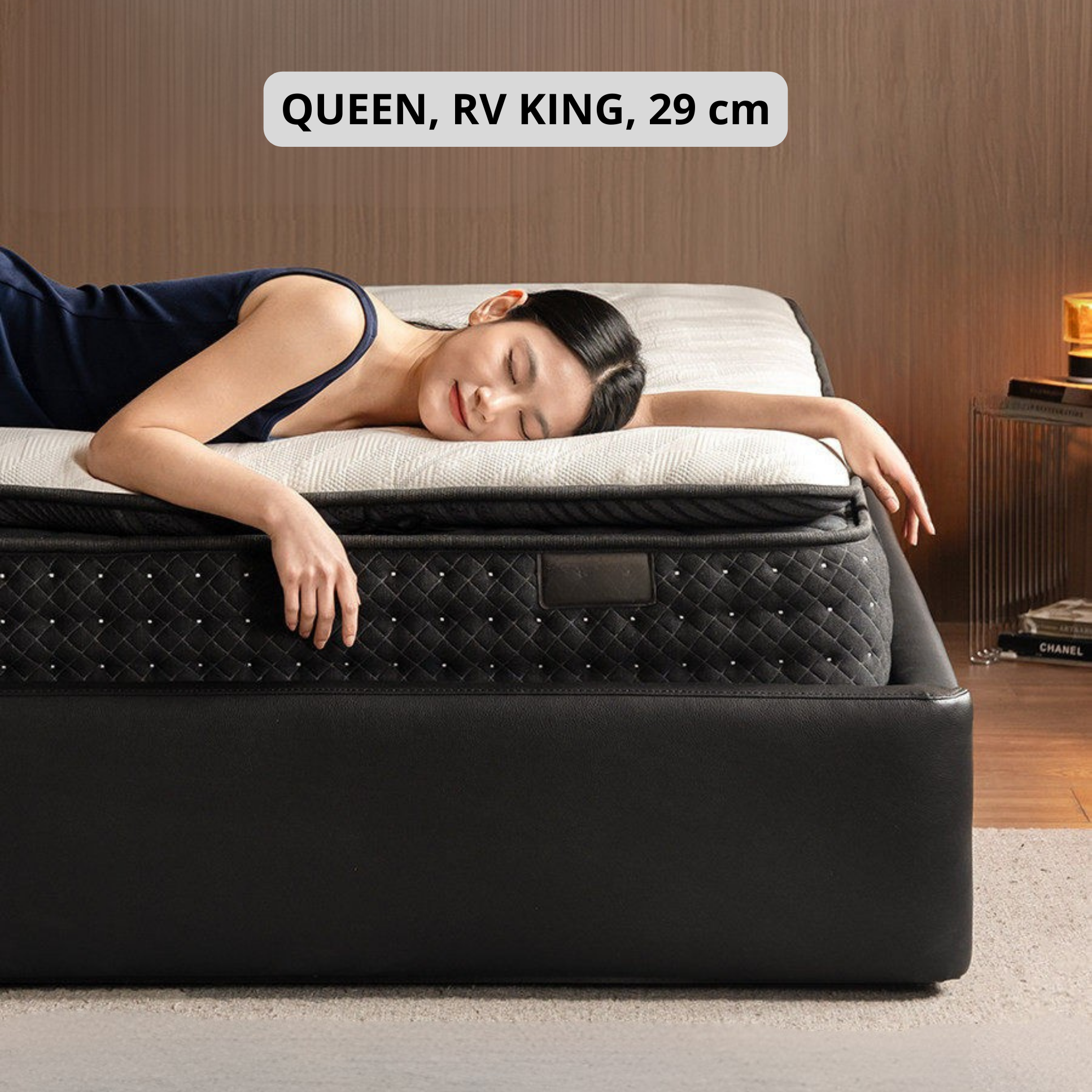 Premium Zero-Glue Hybrid Mattress, 11.4" with Dual-Layer Pocket Coil System, Medium Firm Support (H3)