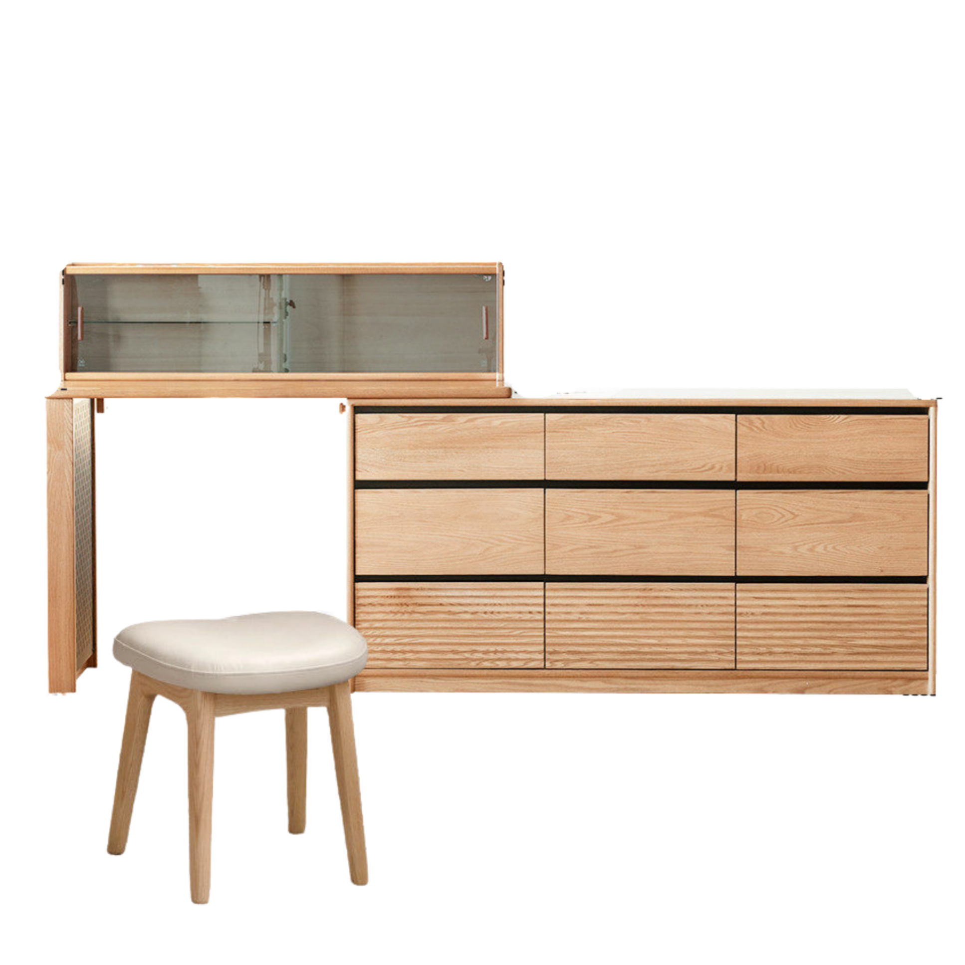 Ash Solid Wood Modern Minimalist Vanity Table