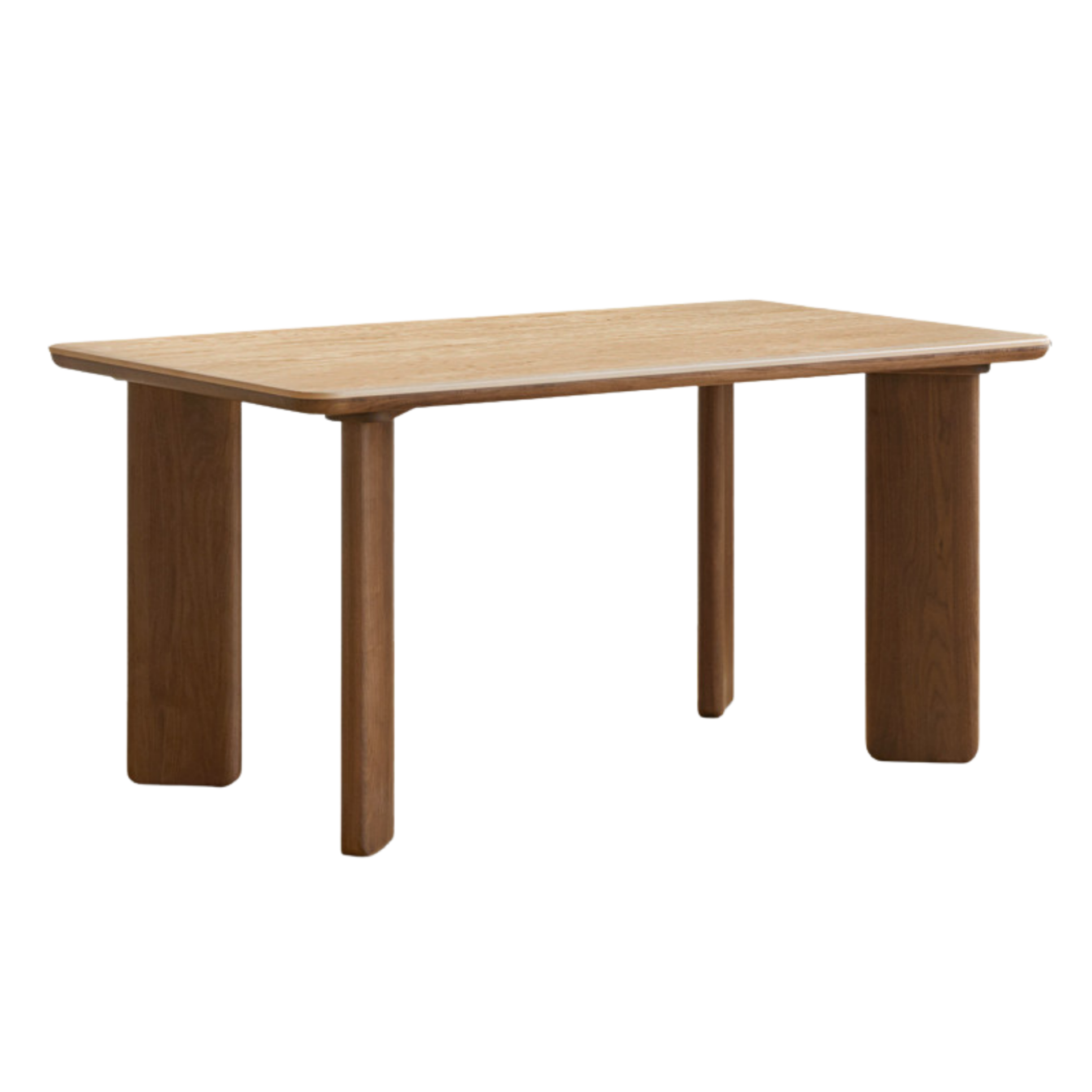 Black Walnut Solid Wood Travertine Slab Light Luxury Dining Table