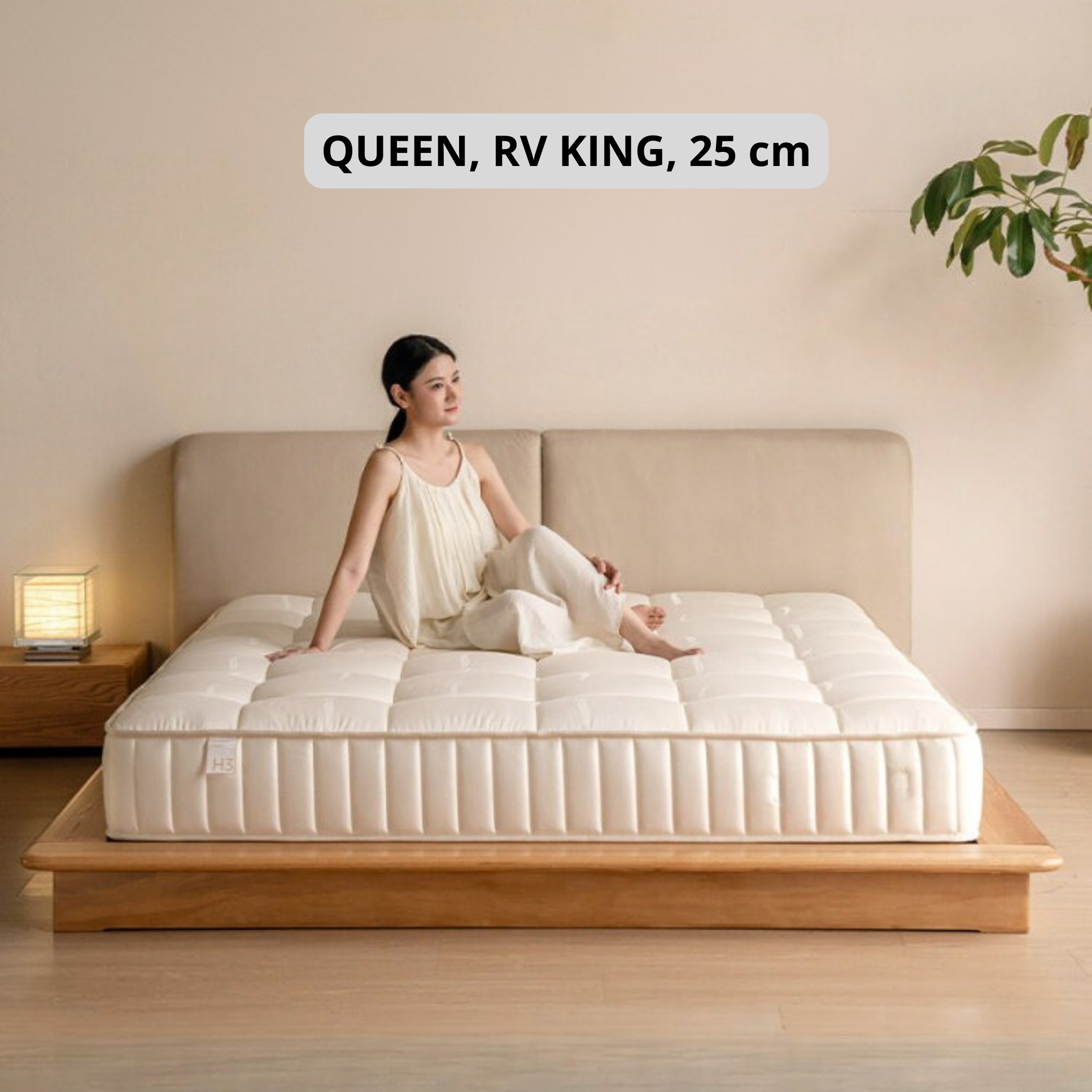 Zero-Glue Mattress 3D Breathable Thick Mattress Double Layer Independent Pocket Spring Back Support Mattress Cloud Cube Anti-mite Mattress 25 cm