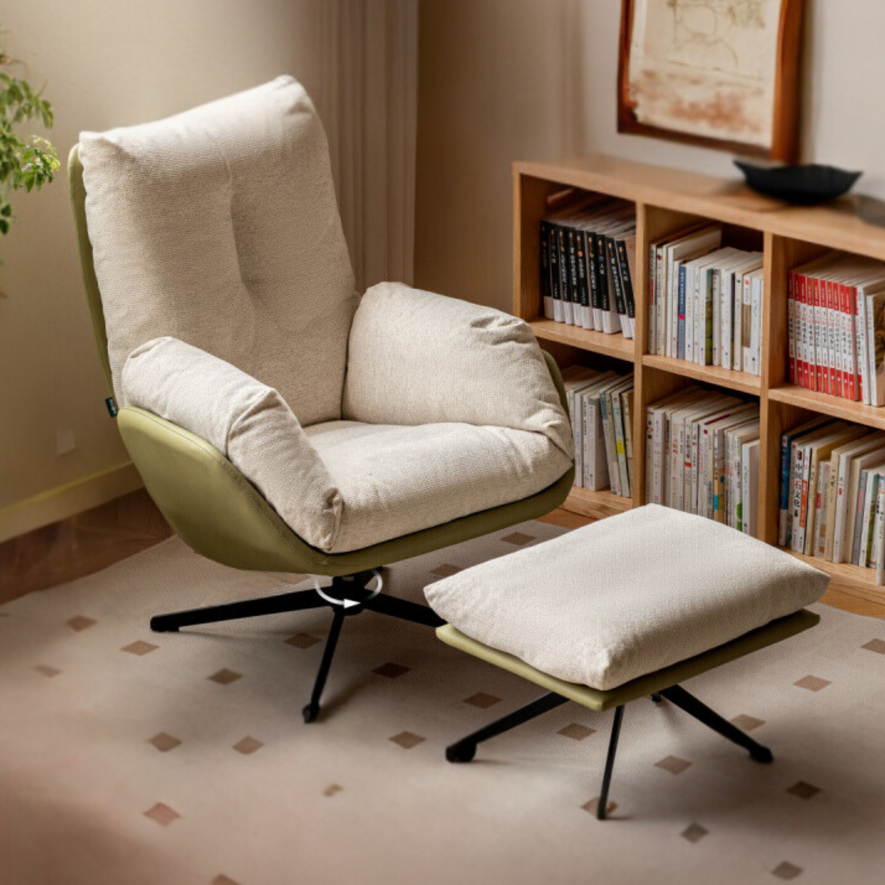 Fabric Rotating Leisure Chair