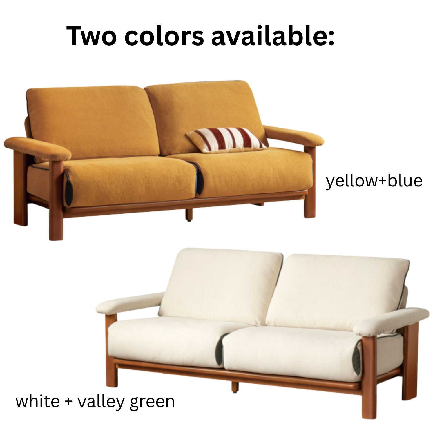 Beech Solid Wood Sofa Ancient Style