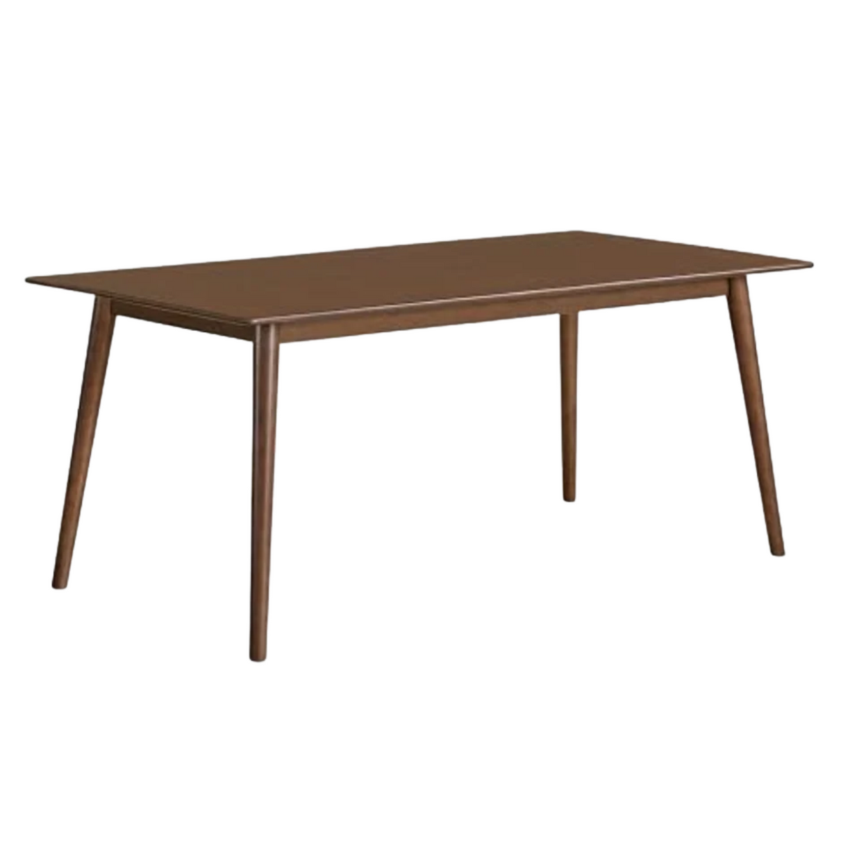 Oak Solid Wood, Rubberwood Modern Rectangular Dining Table