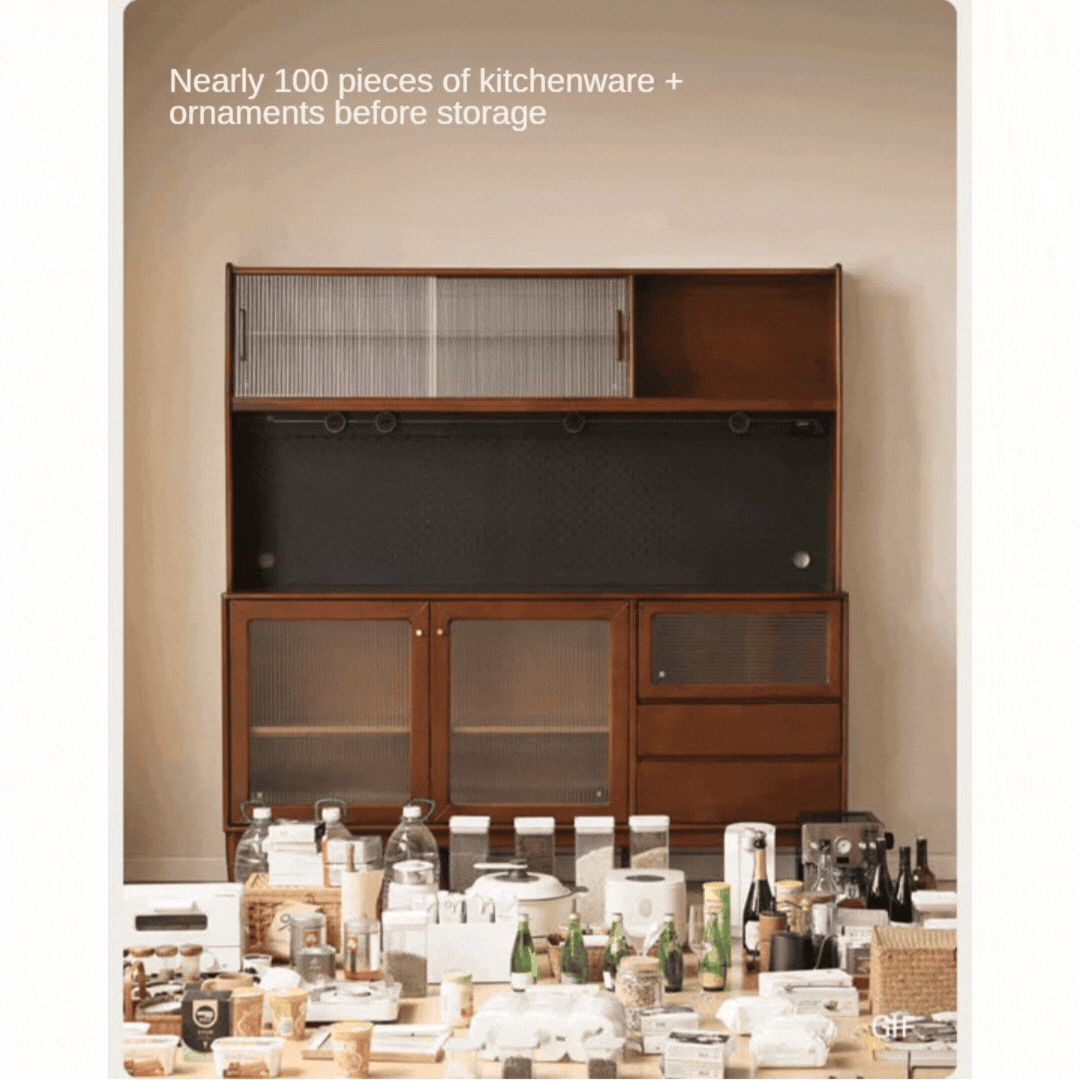Tulipwood Solid Wood Sideboard Wall Mounted Cabinet
