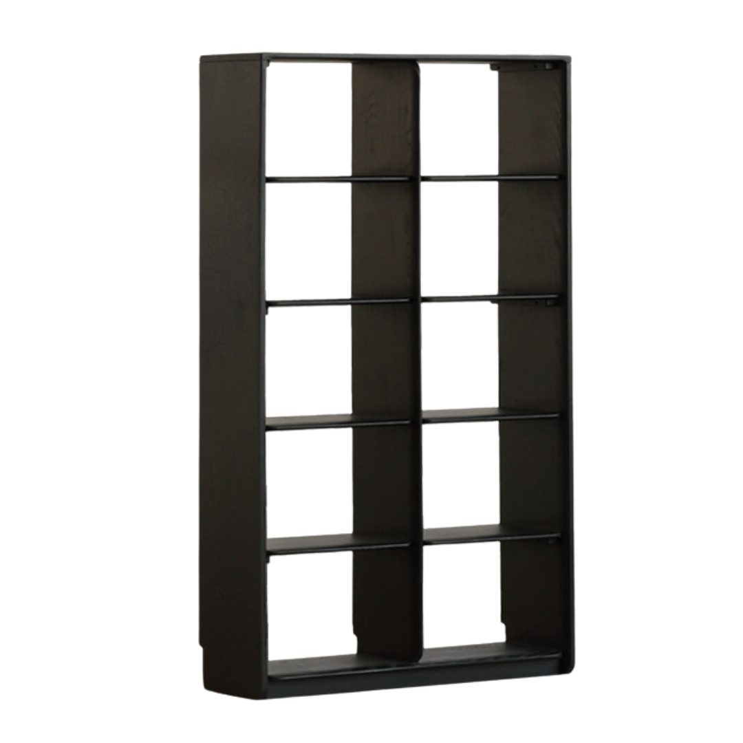 Oak Solid Wood Bookcase Lattice Cabinet Rack Free Combination.