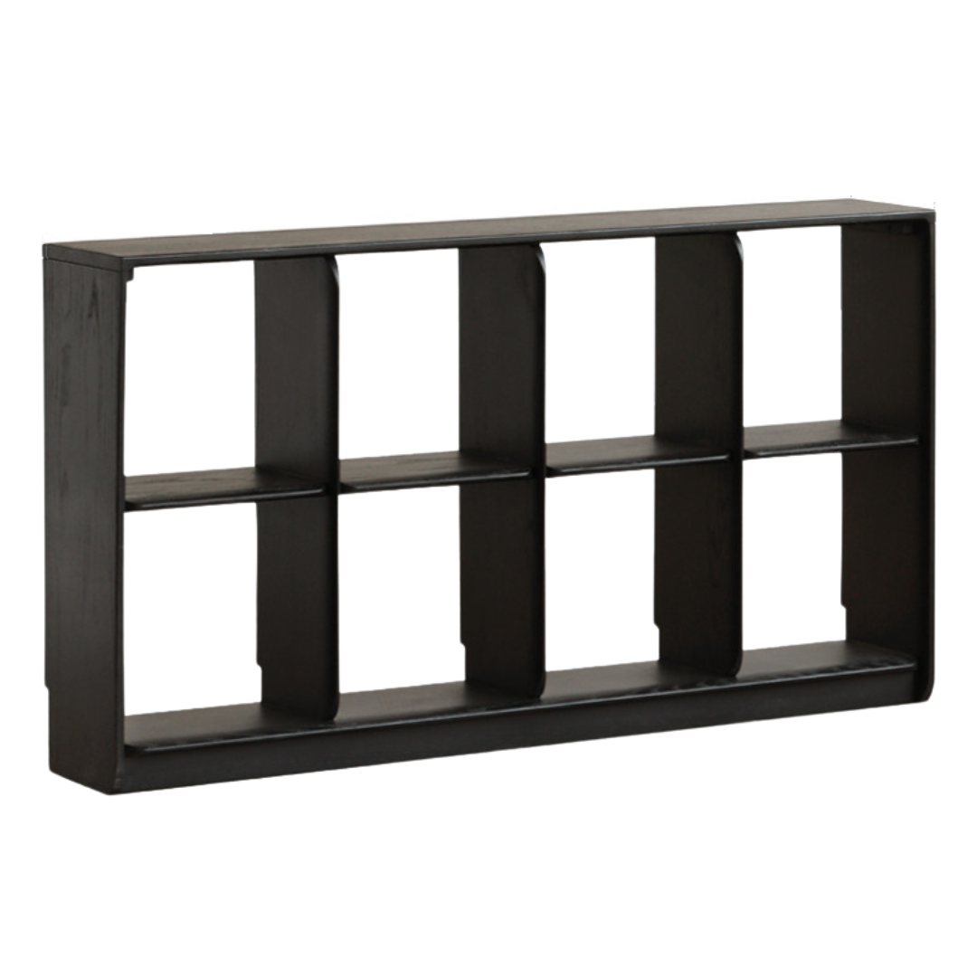 Oak Solid Wood Bookcase Lattice Cabinet Rack Free Combination.
