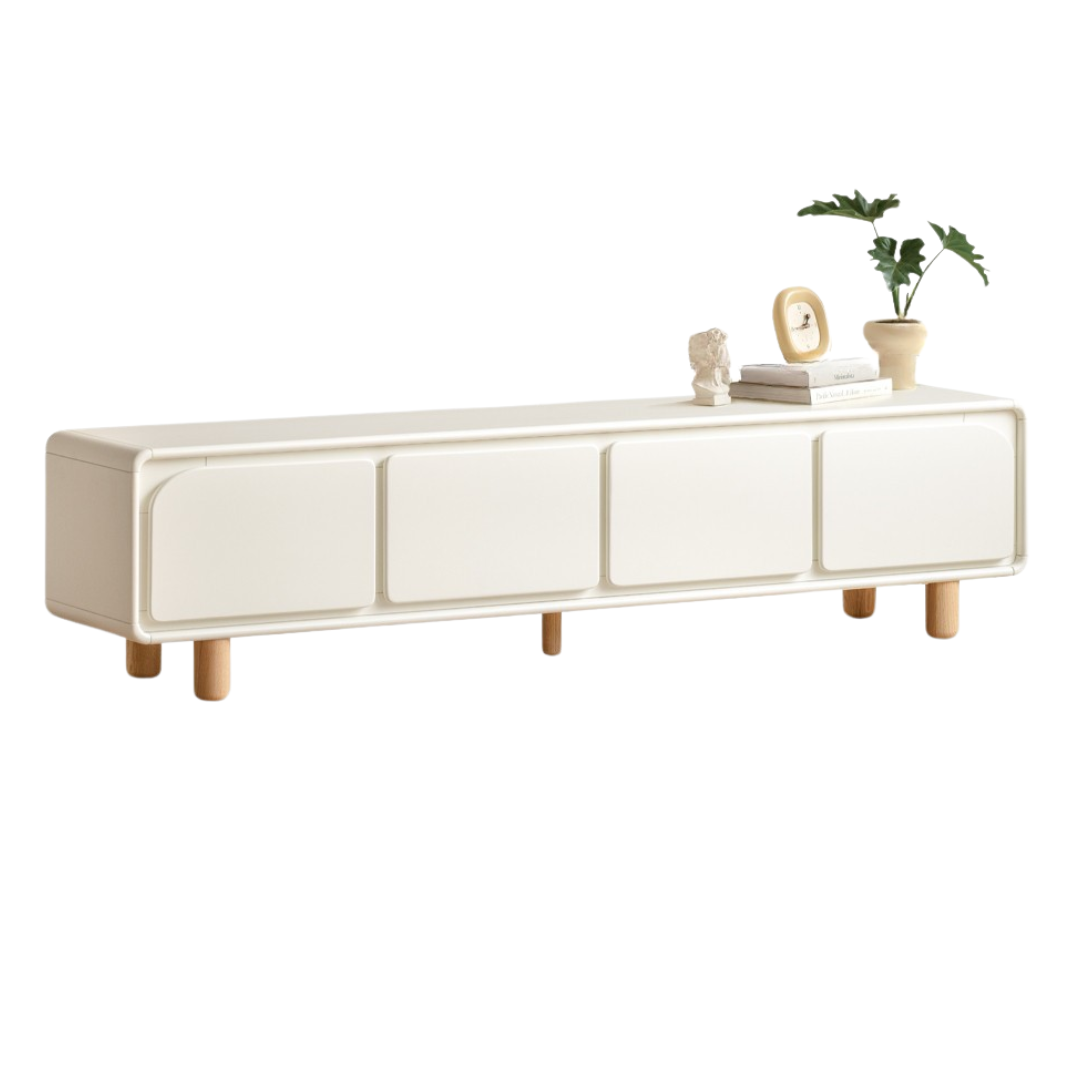 Poplar Solid Wood TV Cabinet with Drawers.