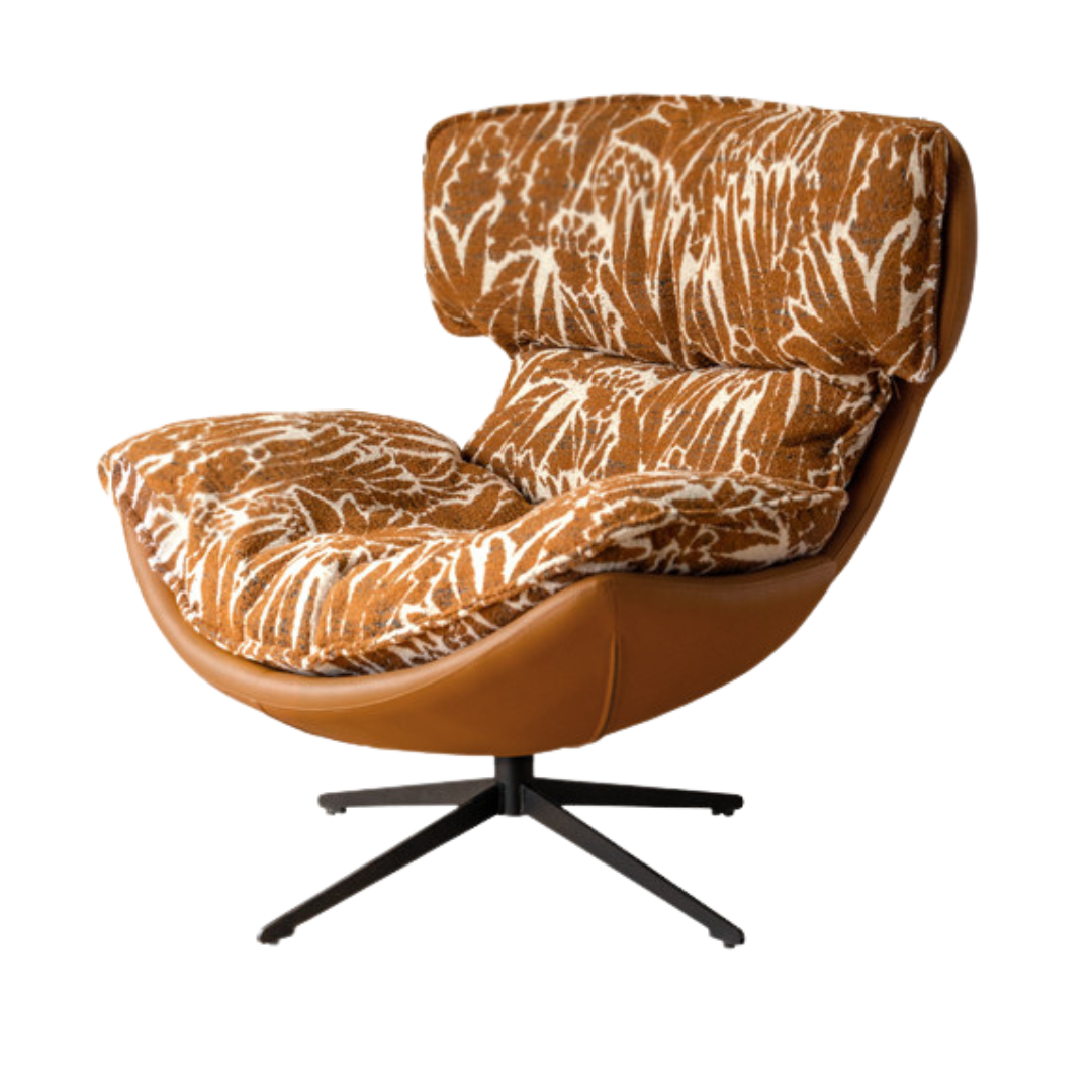 Retro Rotating Eggshell Chair