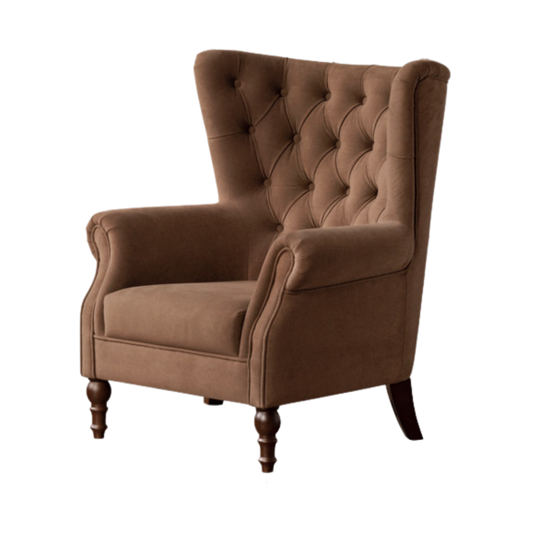 Fabric Sofa American Retro Chair.
