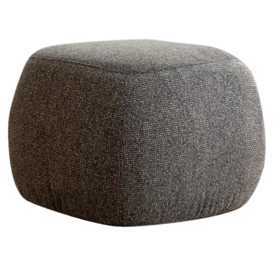 Modern fabric pouf, sofa stool and footrest