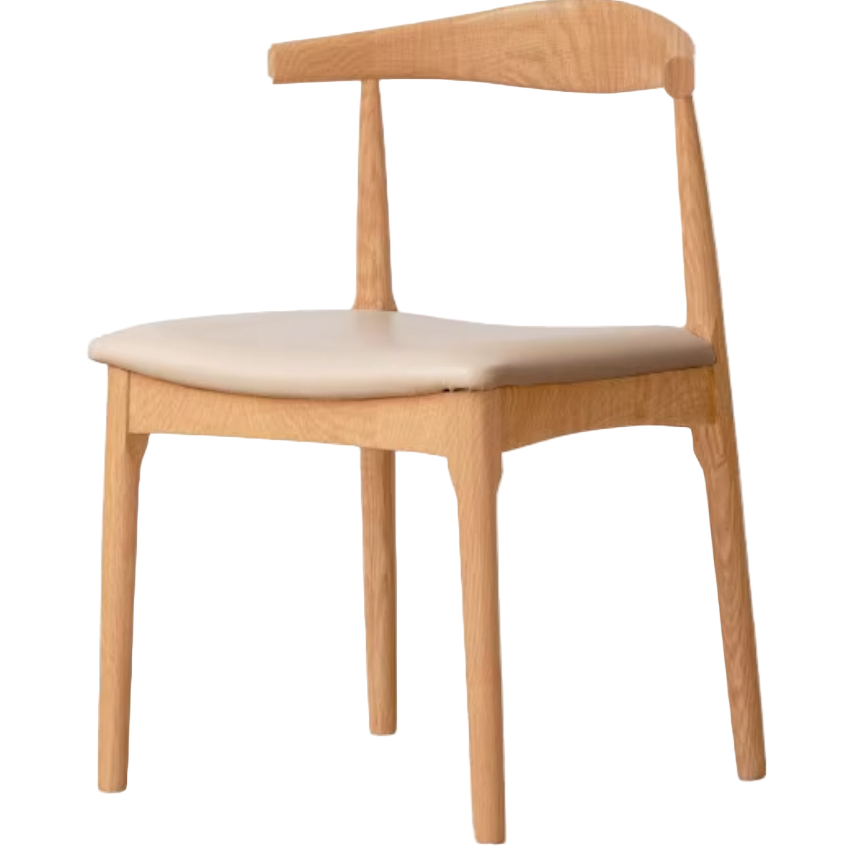 set 4 pcs Ash, Oak Solid Wood-Horn Chair