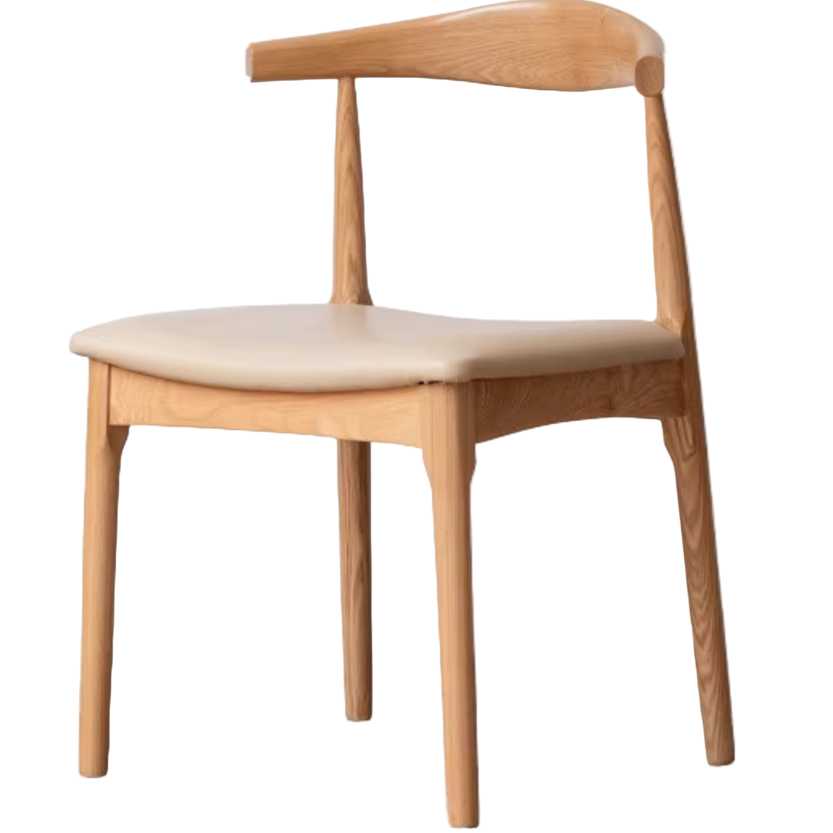 set 4 pcs Ash, Oak Solid Wood-Horn Chair