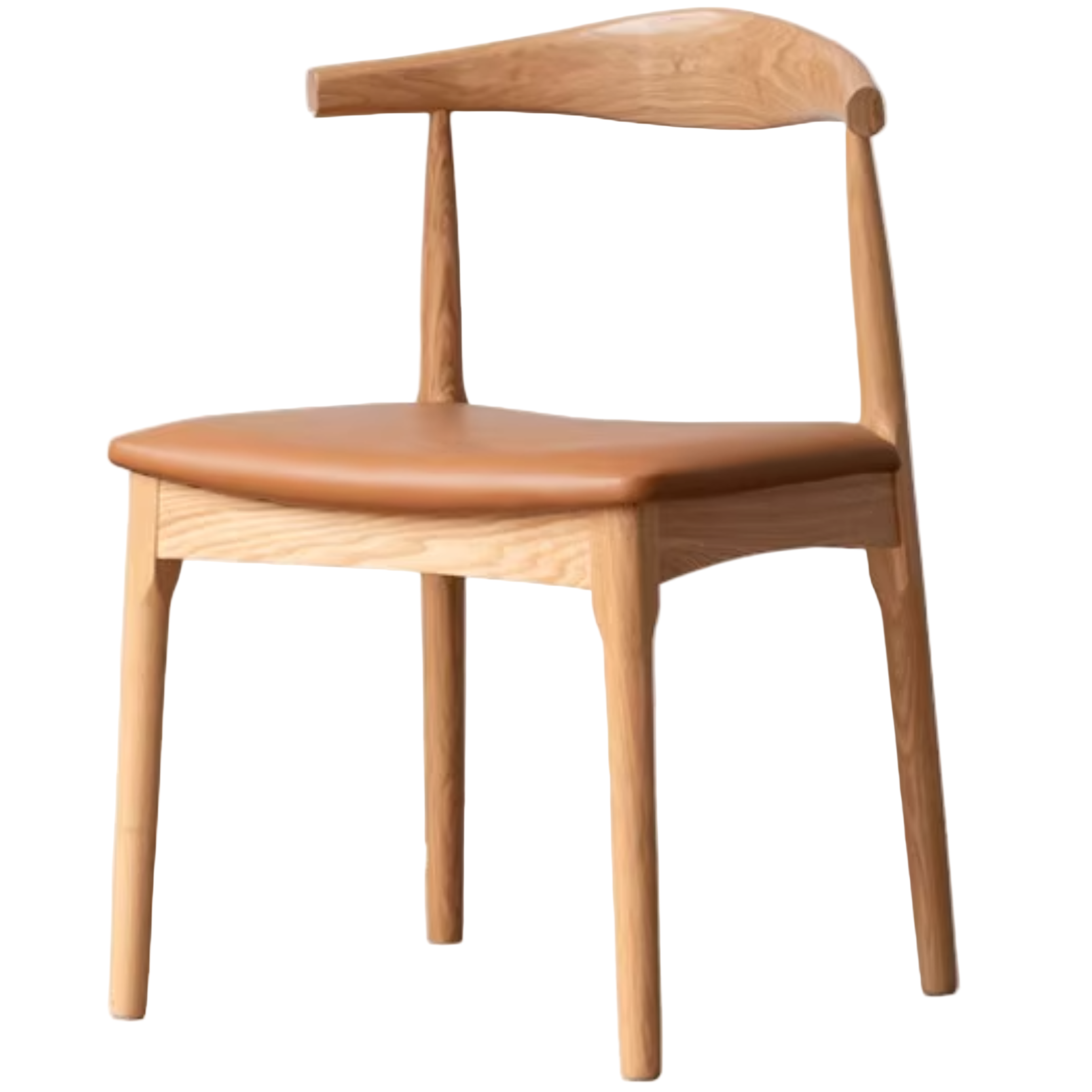 set 4 pcs Ash, Oak Solid Wood-Horn Chair