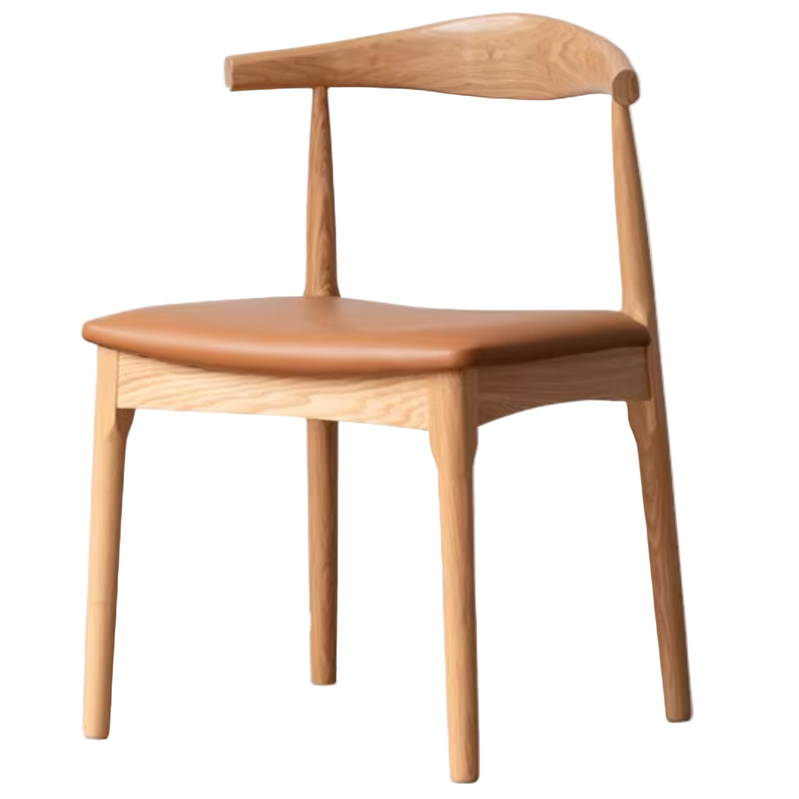 set 4 pcs Ash, Oak Solid Wood-Horn Chair