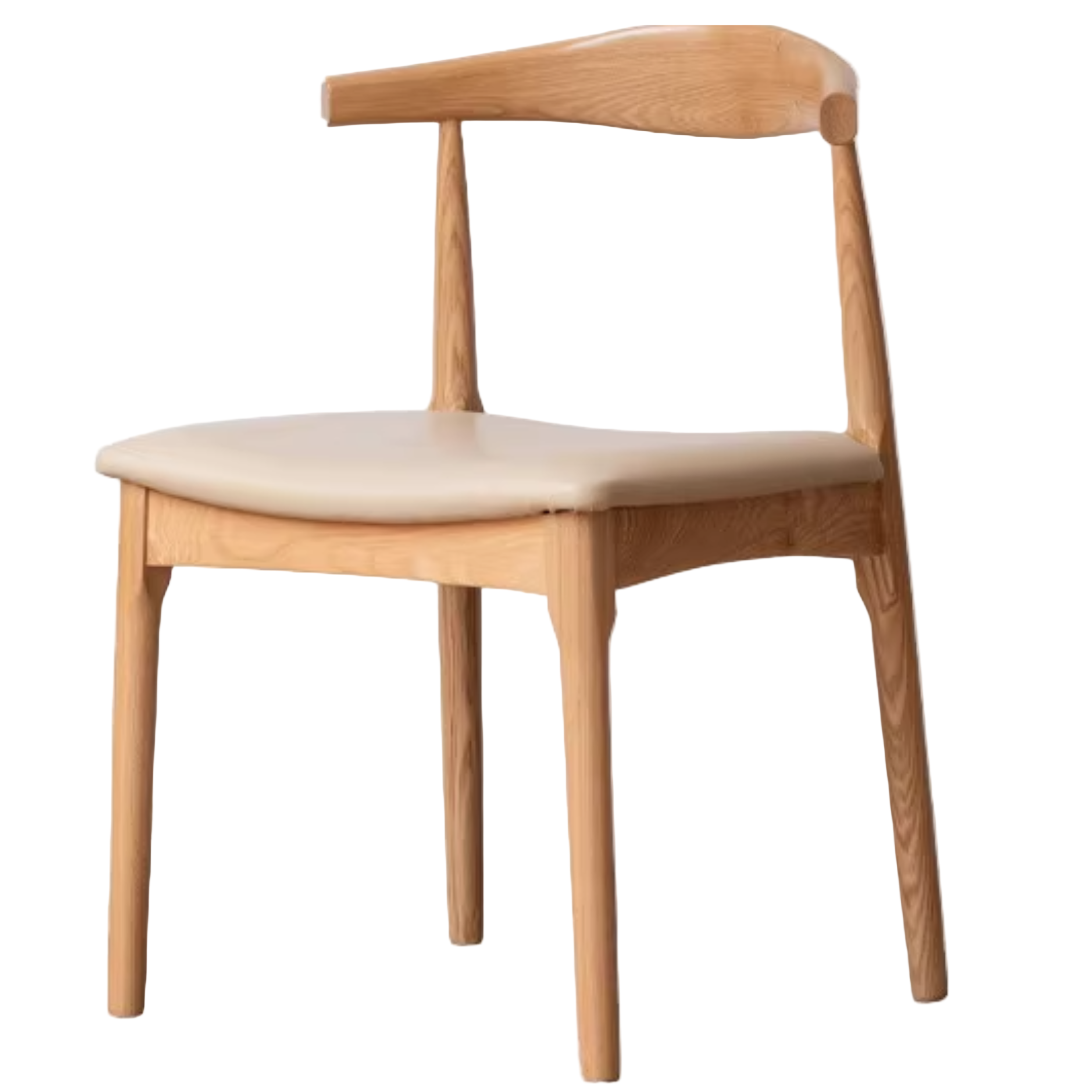 set 4 pcs Ash, Oak Solid Wood-Horn Chair