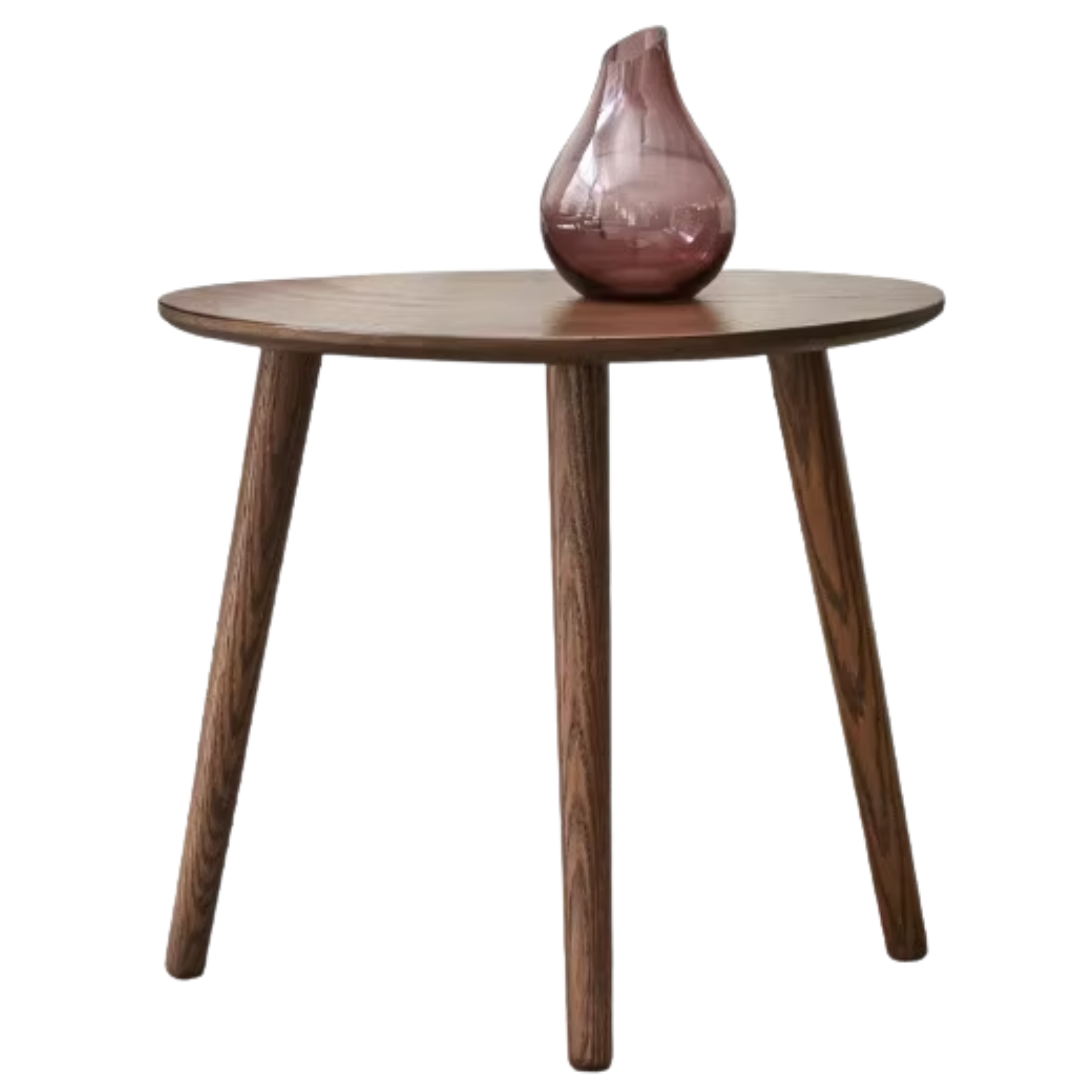 Solid Rubberwood, Oak Solid Wood Small Nordic Side Table