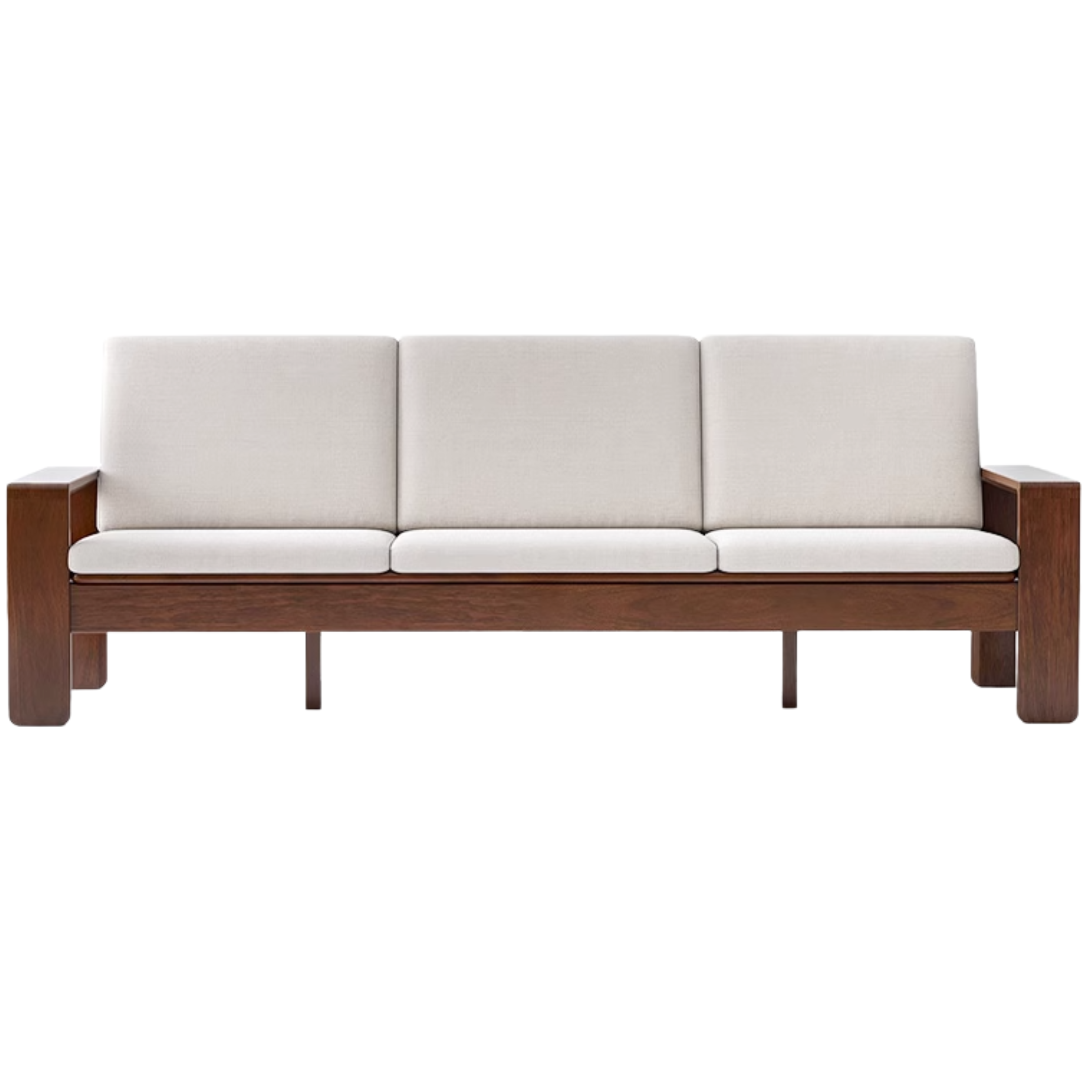 Black Walnut Solid Wood ,solid Sandalwood,Fabric Sofa Nordic Dual-purpose Sofa-
