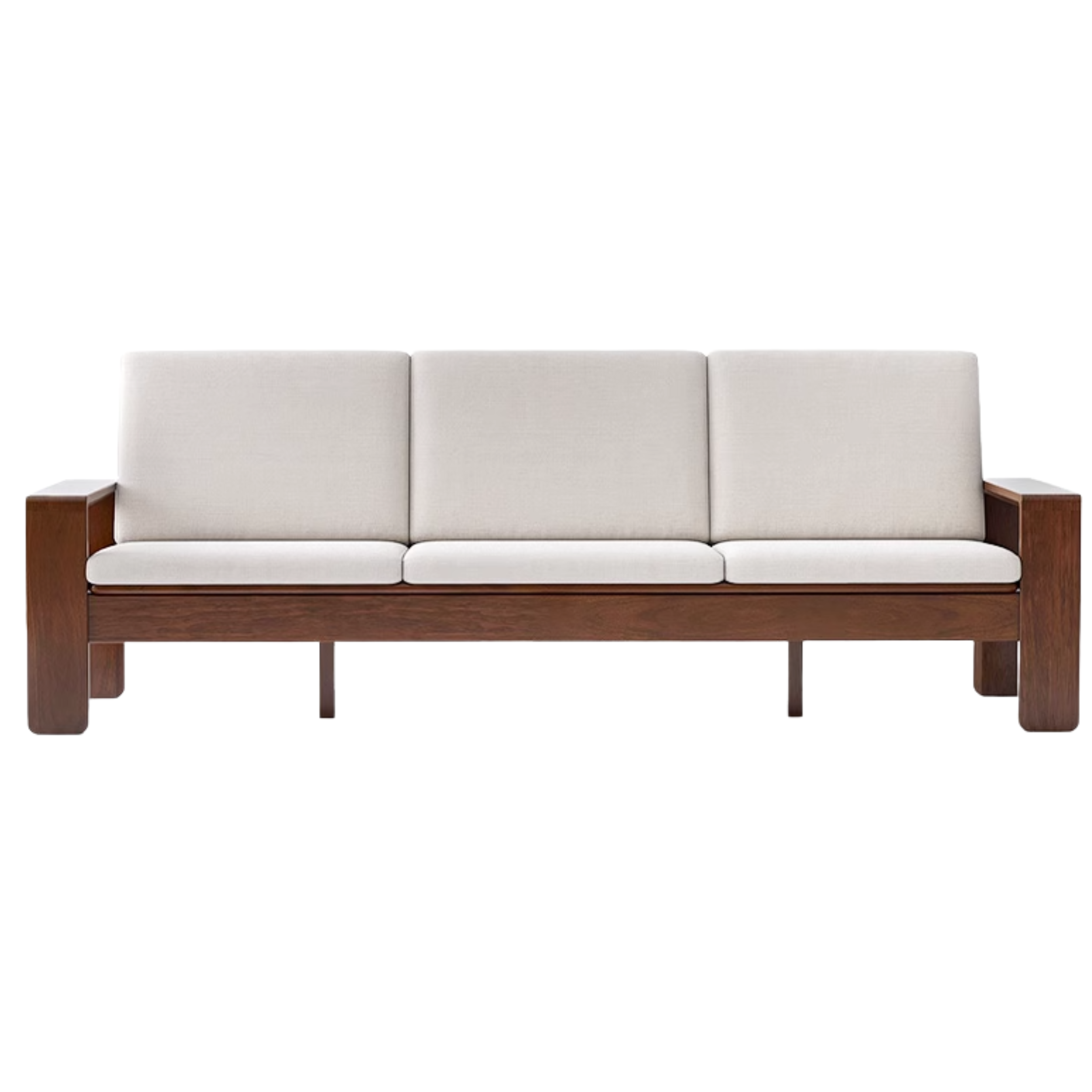 Black Walnut Solid Wood ,solid Sandalwood,Fabric Sofa Nordic Dual-purpose Sofa-