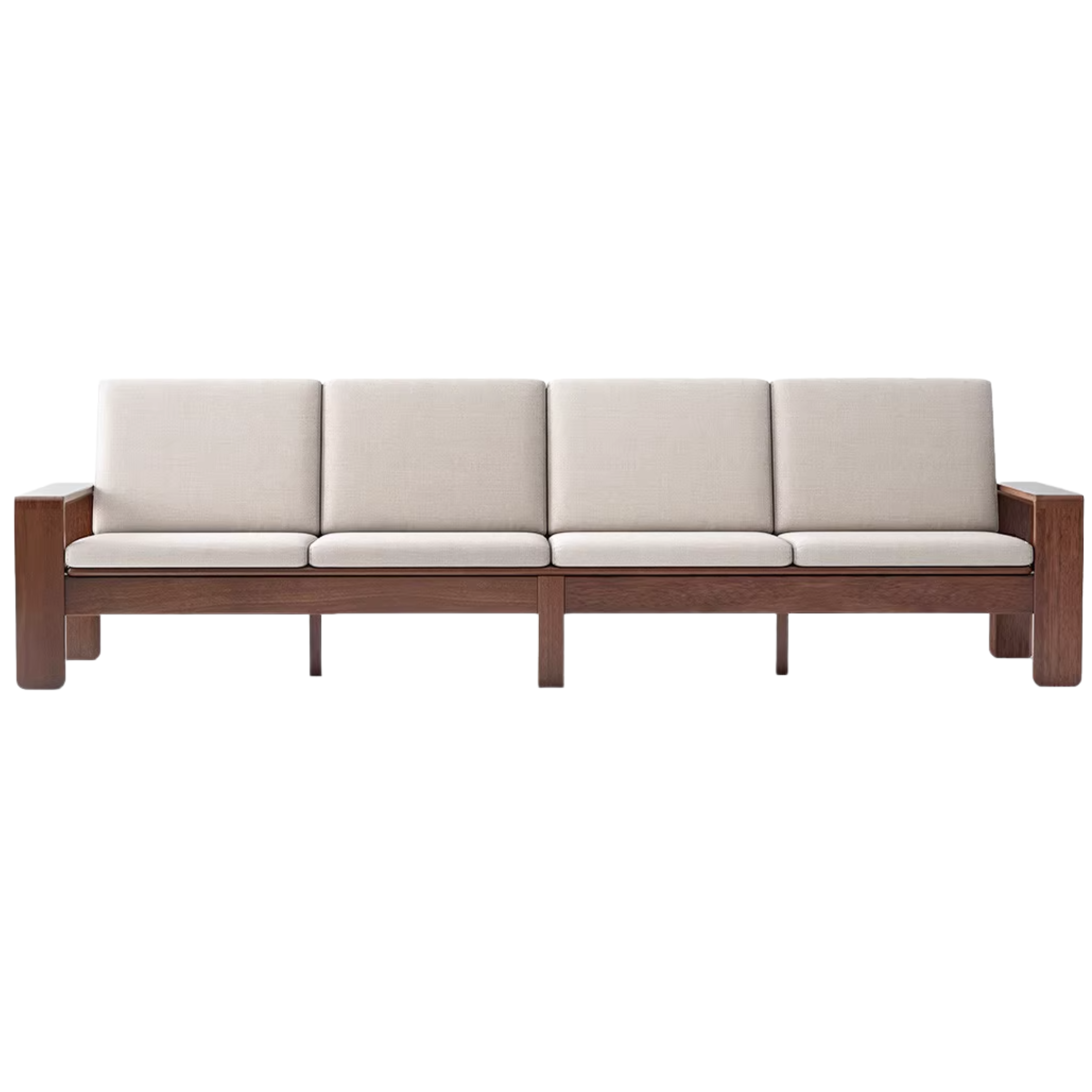 Black Walnut Solid Wood ,solid Sandalwood,Fabric Sofa Nordic Dual-purpose Sofa-