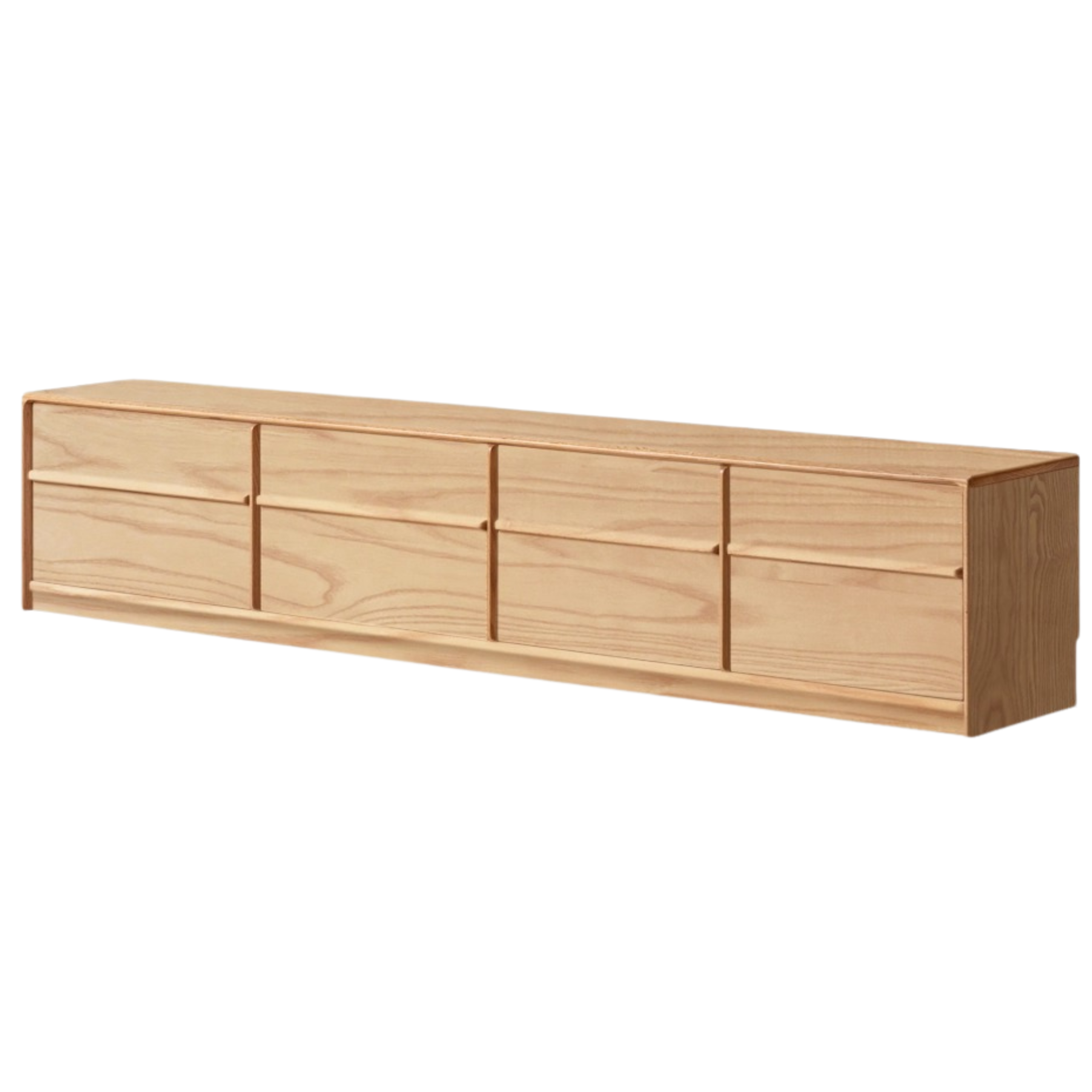 Oak, Ash Solid Wood Modern Skeleton Line TV Cabinet