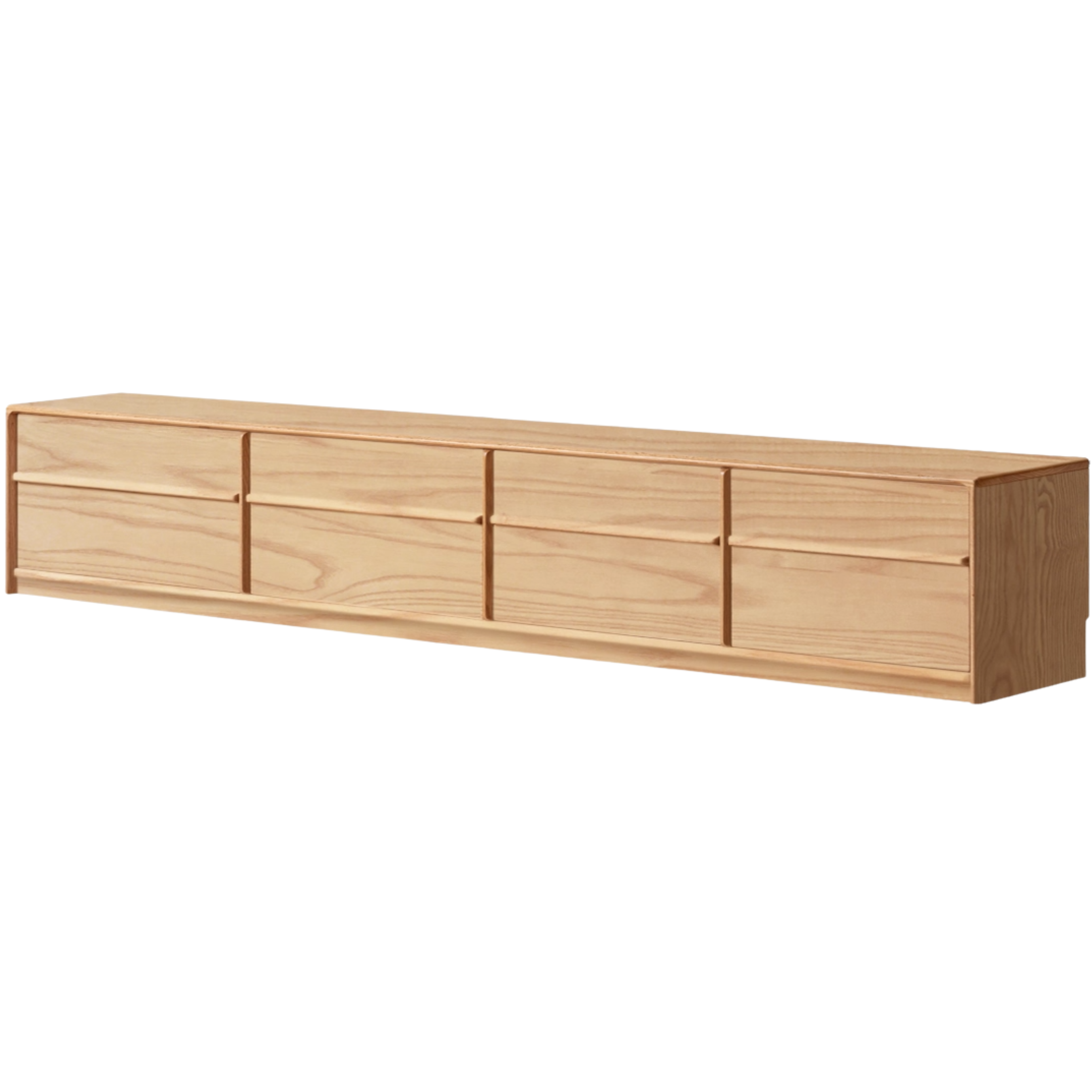 Oak, Ash Solid Wood Modern Skeleton Line TV Cabinet