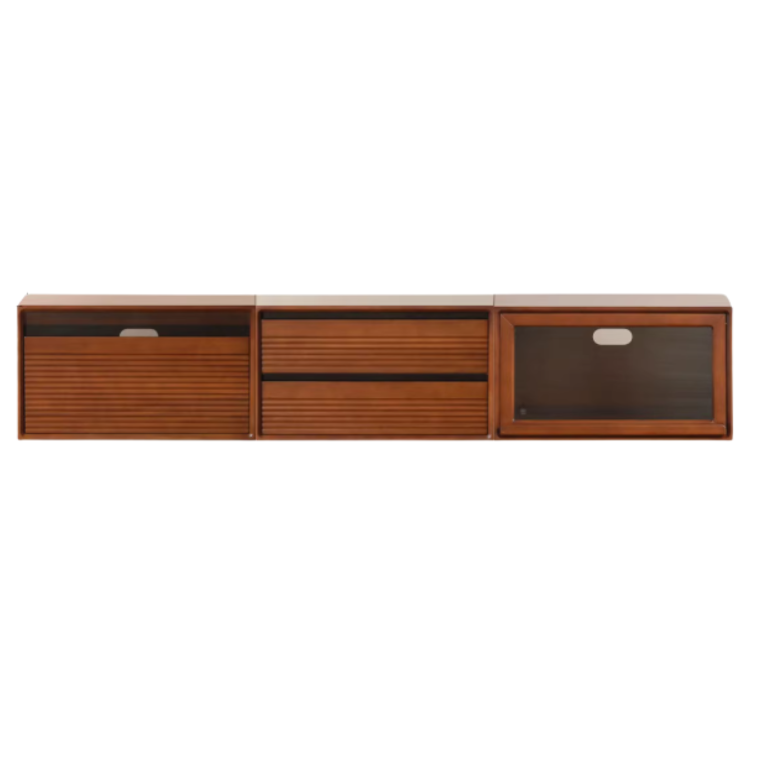 Black Walnut, Cherry, Poplar Solid Wood Medieval Floor TV Cabinet.