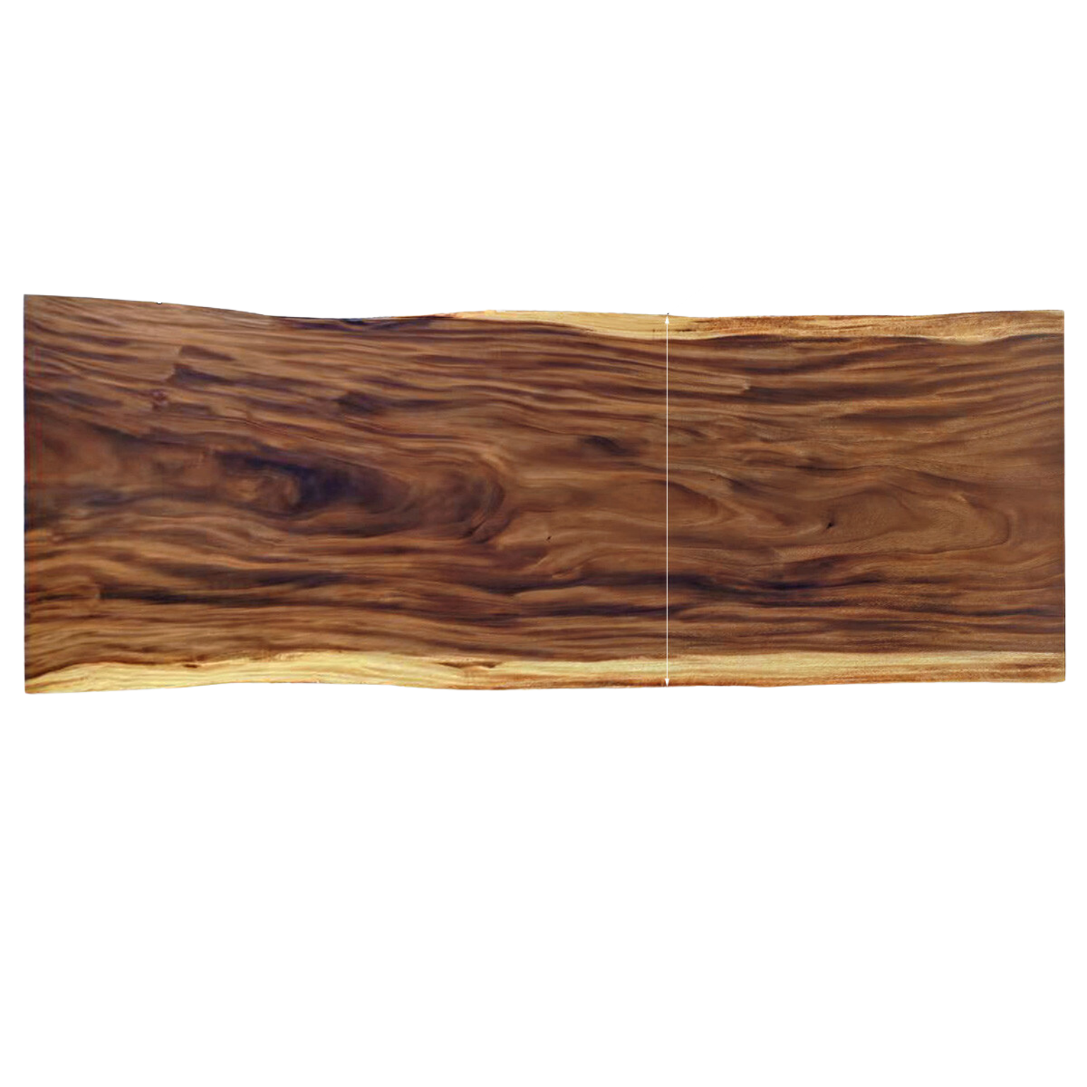Black Walnut Solid Wood Natural Edge Large Top For Dining Table.