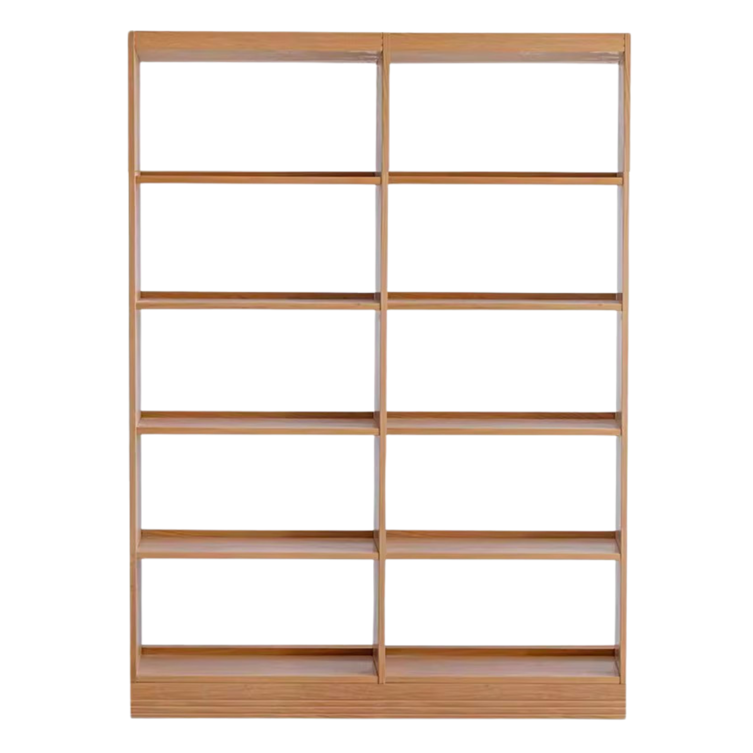 Oak Solid Wood Floor To Ceiling Bookshelves