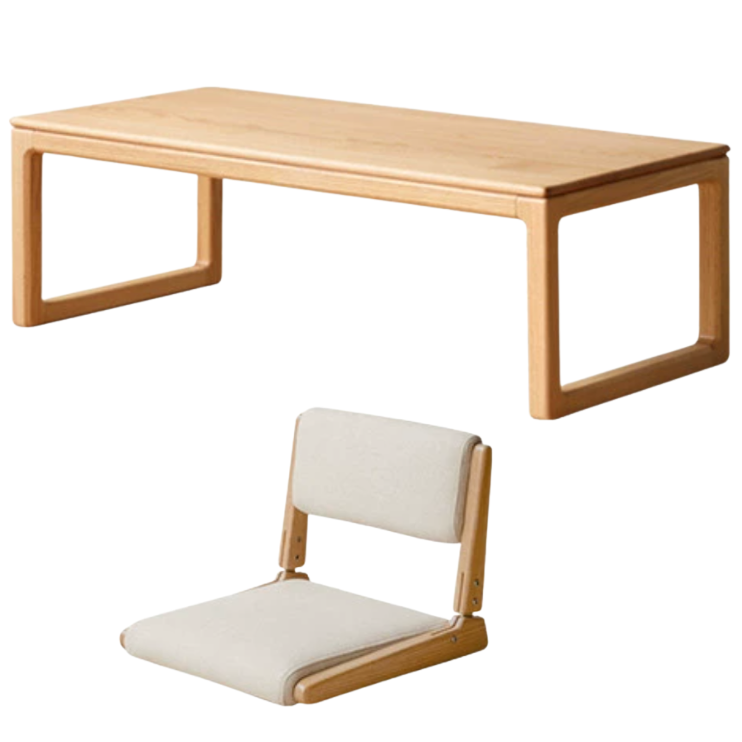 Oak, Black Walnut, Ash Solid Wood Japanese Style Tea Table