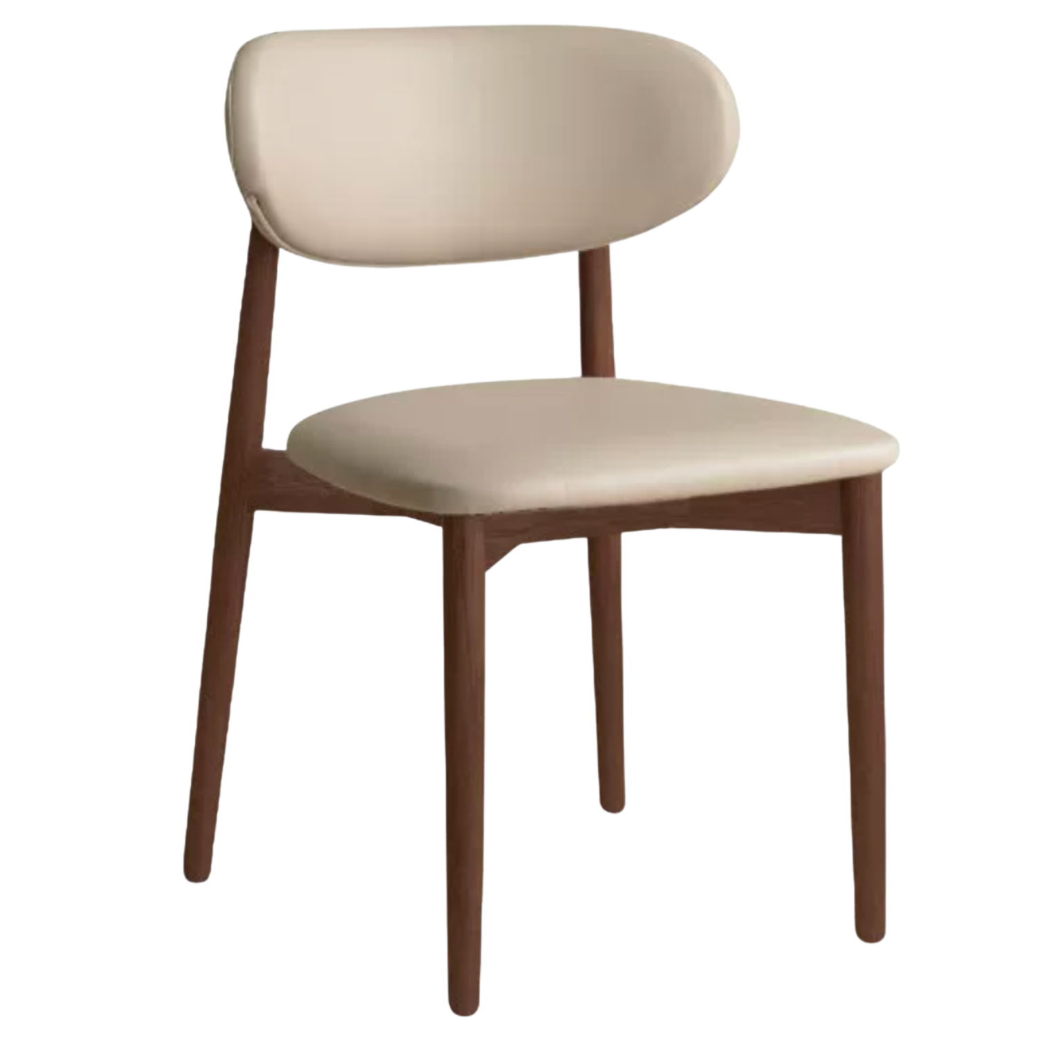 Set 4 pcs Black Walnut, Ash, Oak, Rosewood Solid Wood Lamb Velvet Cloud Cotton Dining Chair