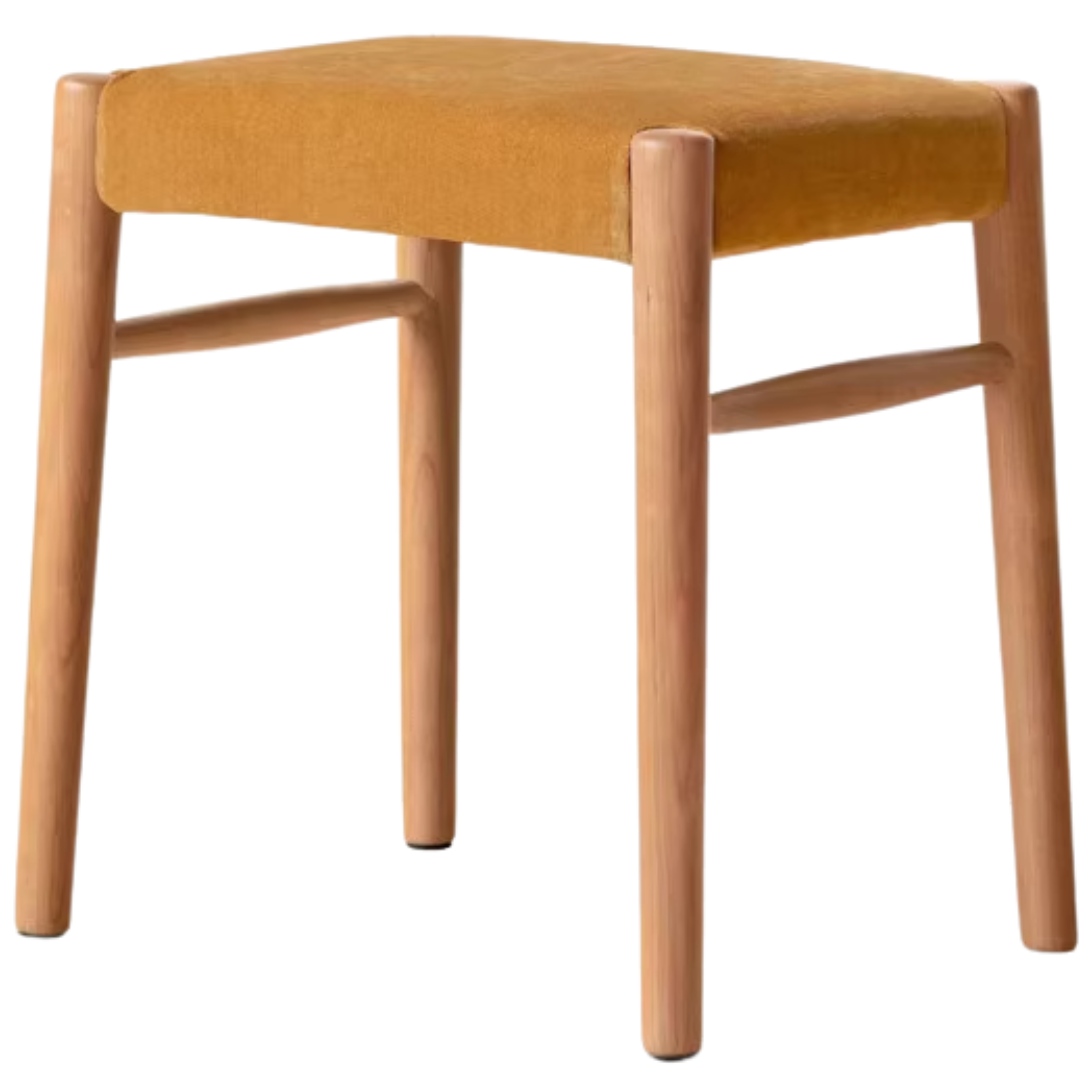 Oak Solid Wood Retro Makeup Stool