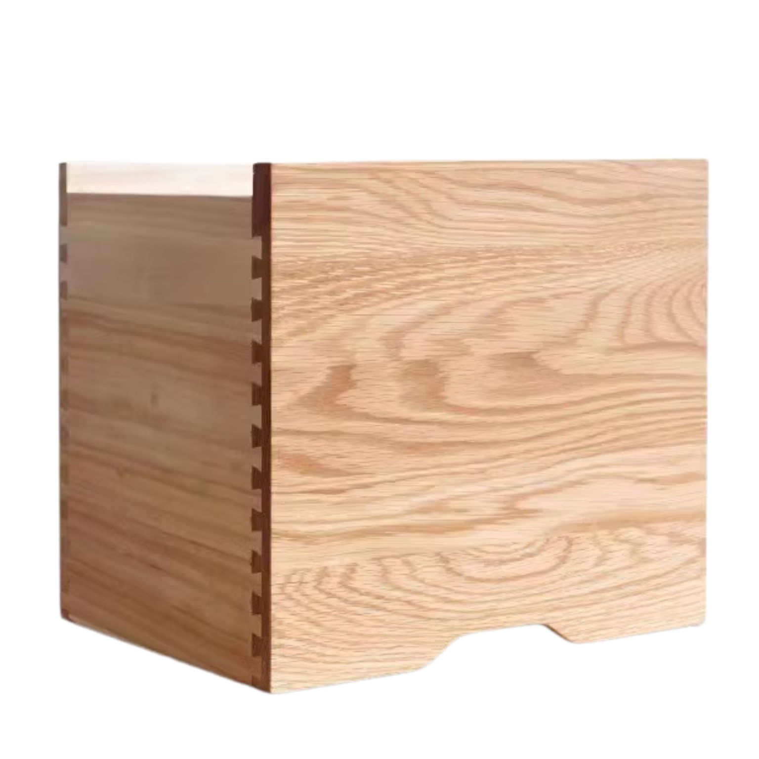 Oak Solid Wood Bookshelf Free Combination Floor-to-ceiling Lattice Cabinet