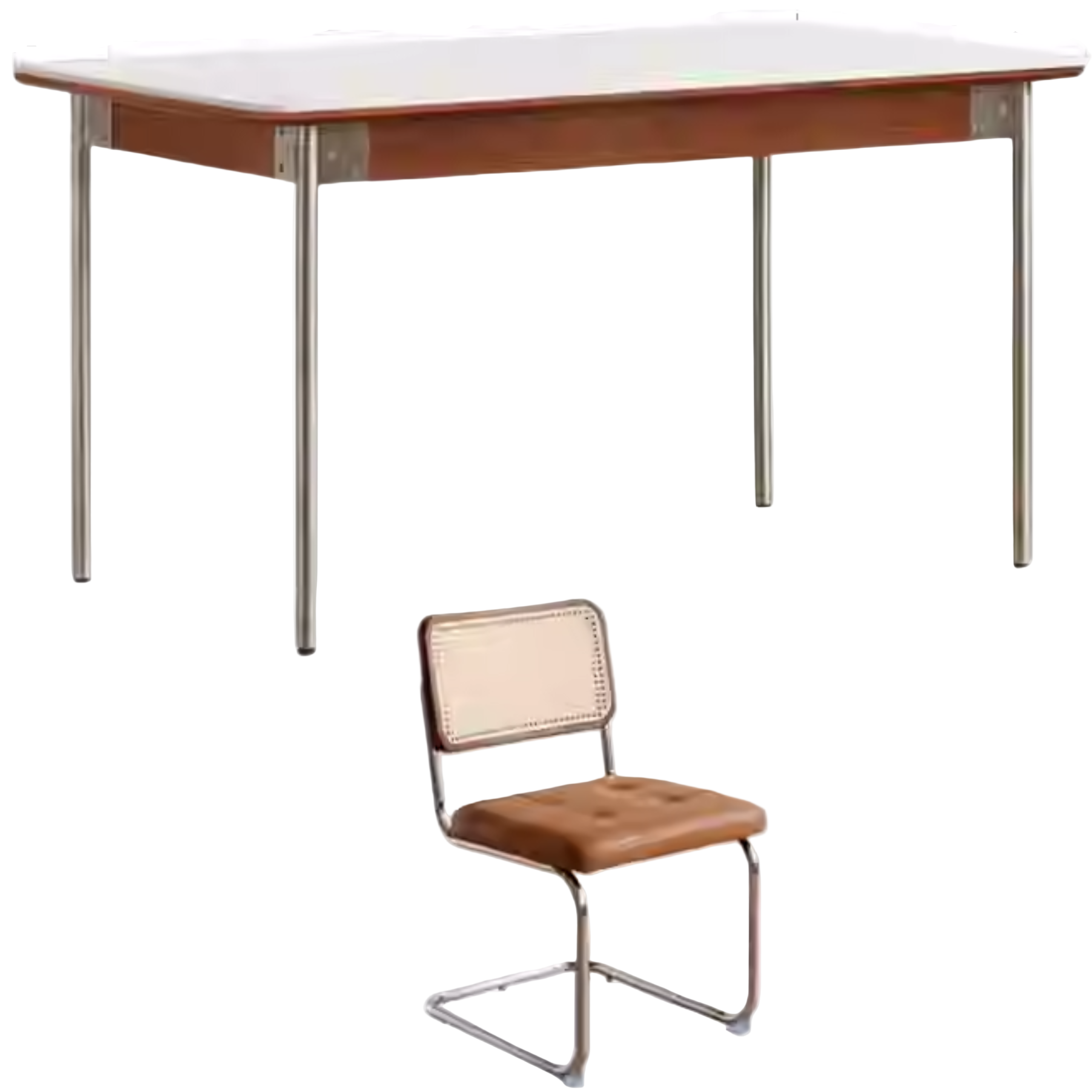 Poplar Solid Wood Bauhaus Dining Table