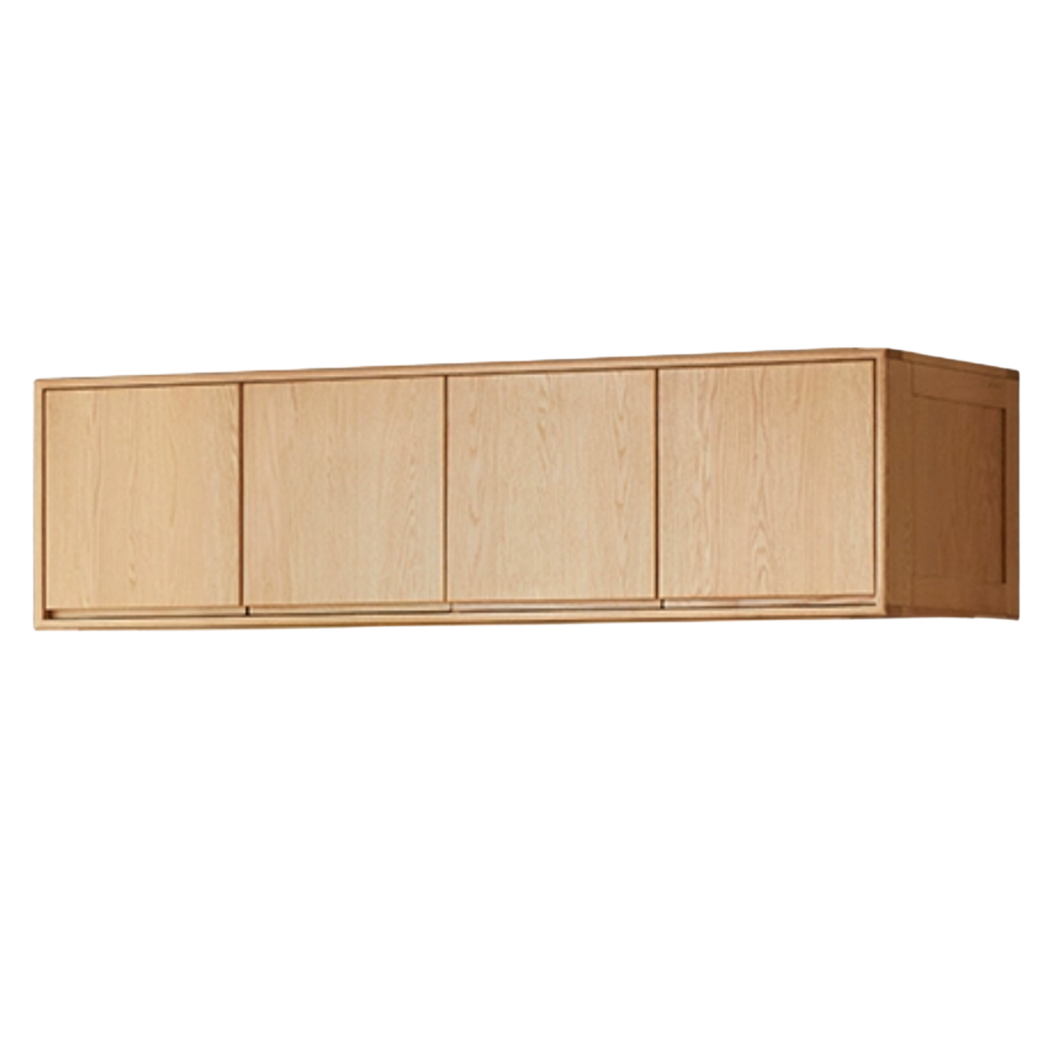 Oak Solid Wood Children's Sliding Door Wardrobe Storage Cabinet