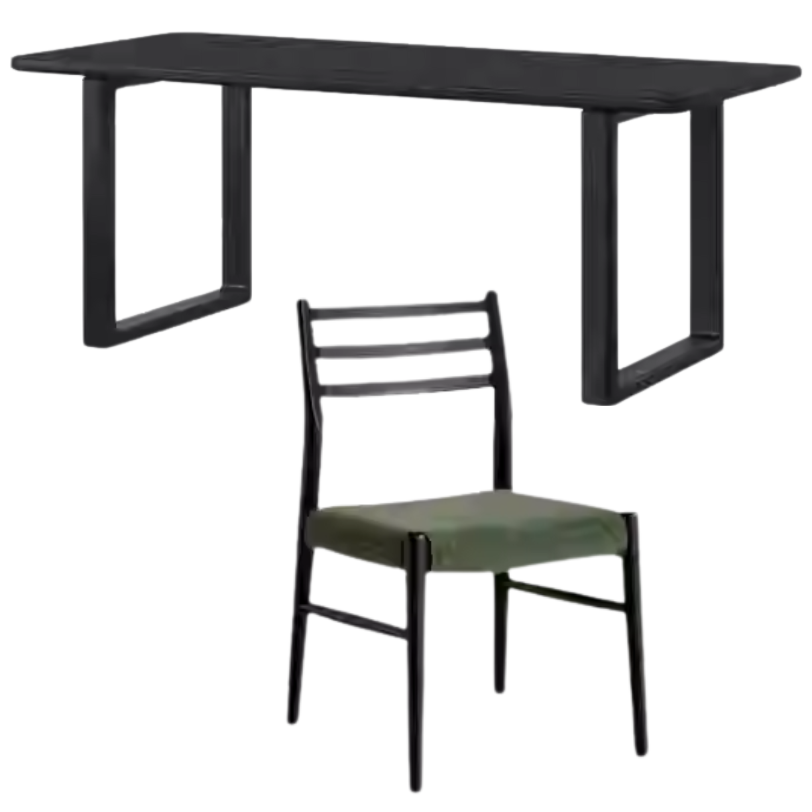 Oak Solid Wood Modern Large Dining Table