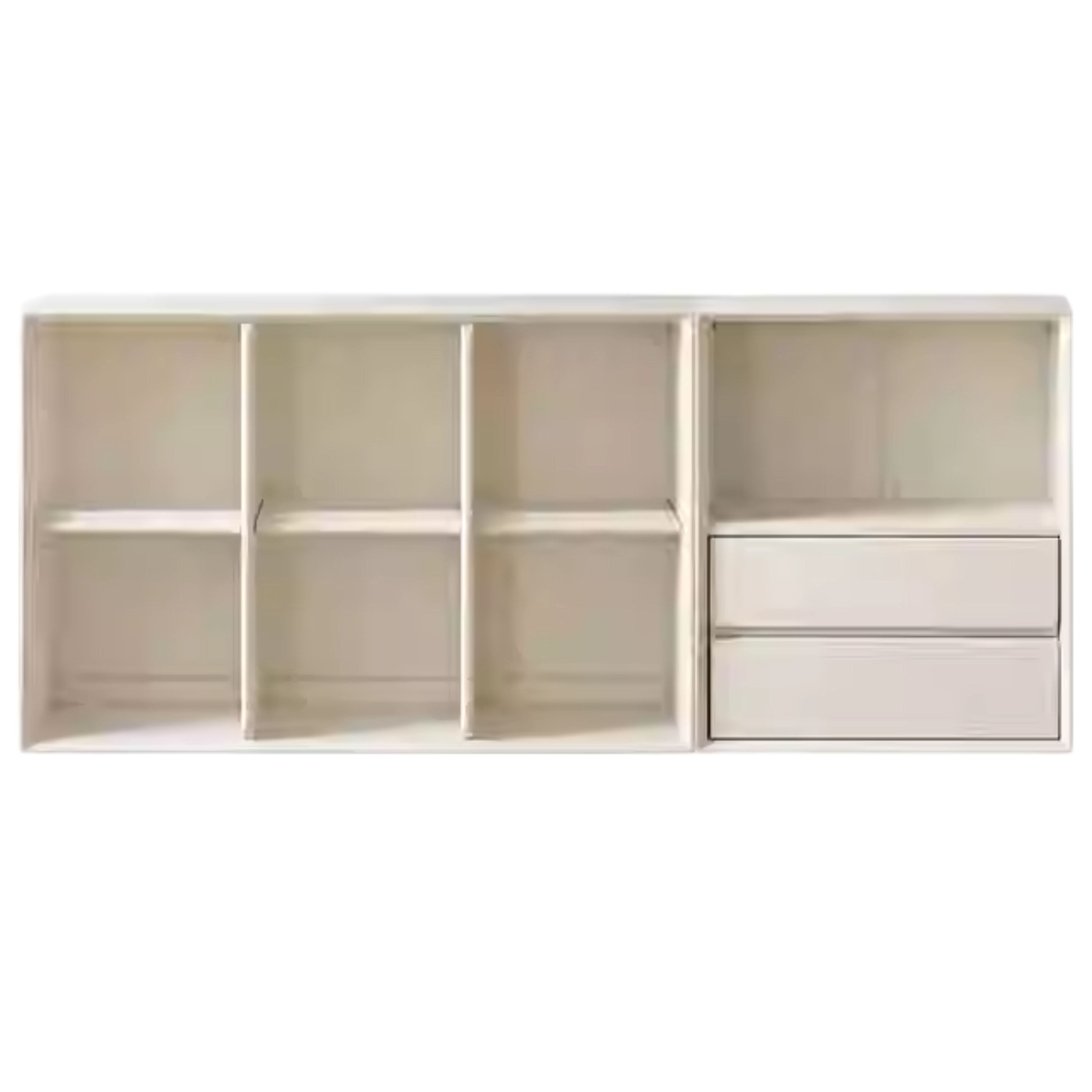 Rubber Solid Wood Modern Bookcase.