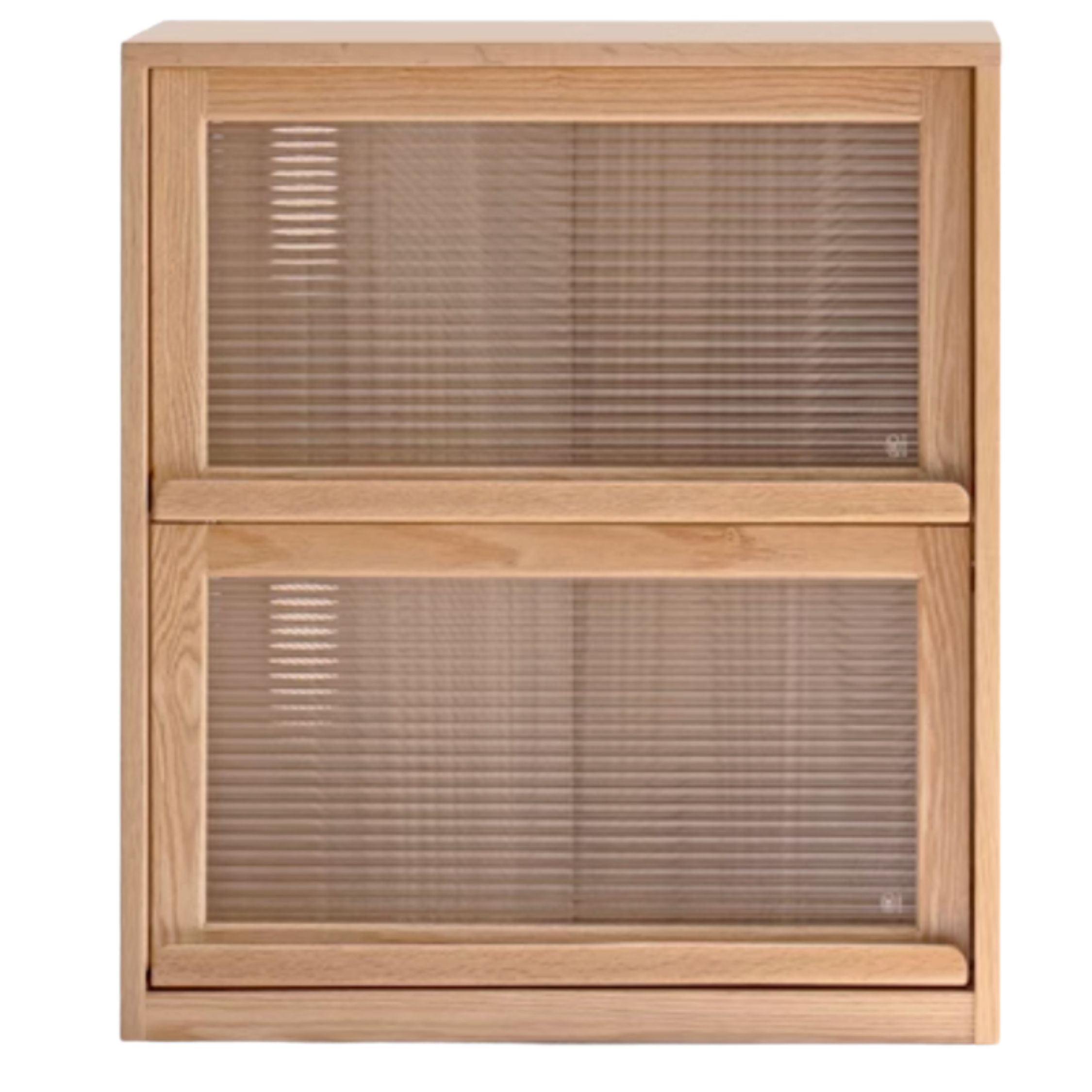 Oak, Solid Rubberwood, Ash Solid Wood Bookcase Free Combination Low Cabinet Floor-Standing Bookshelf