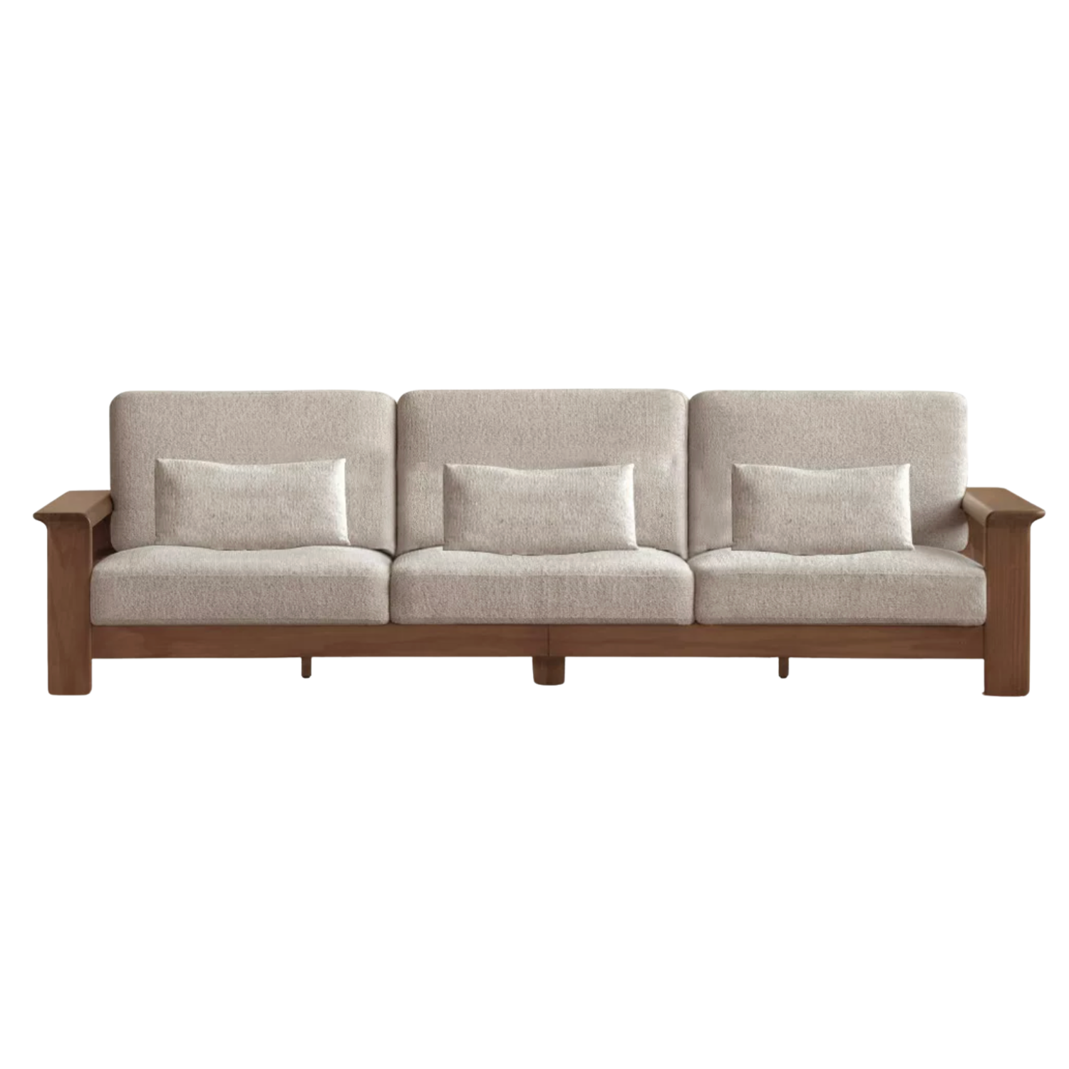 Ash solid Wood Lounge Sofa with Elevated Comfort Design