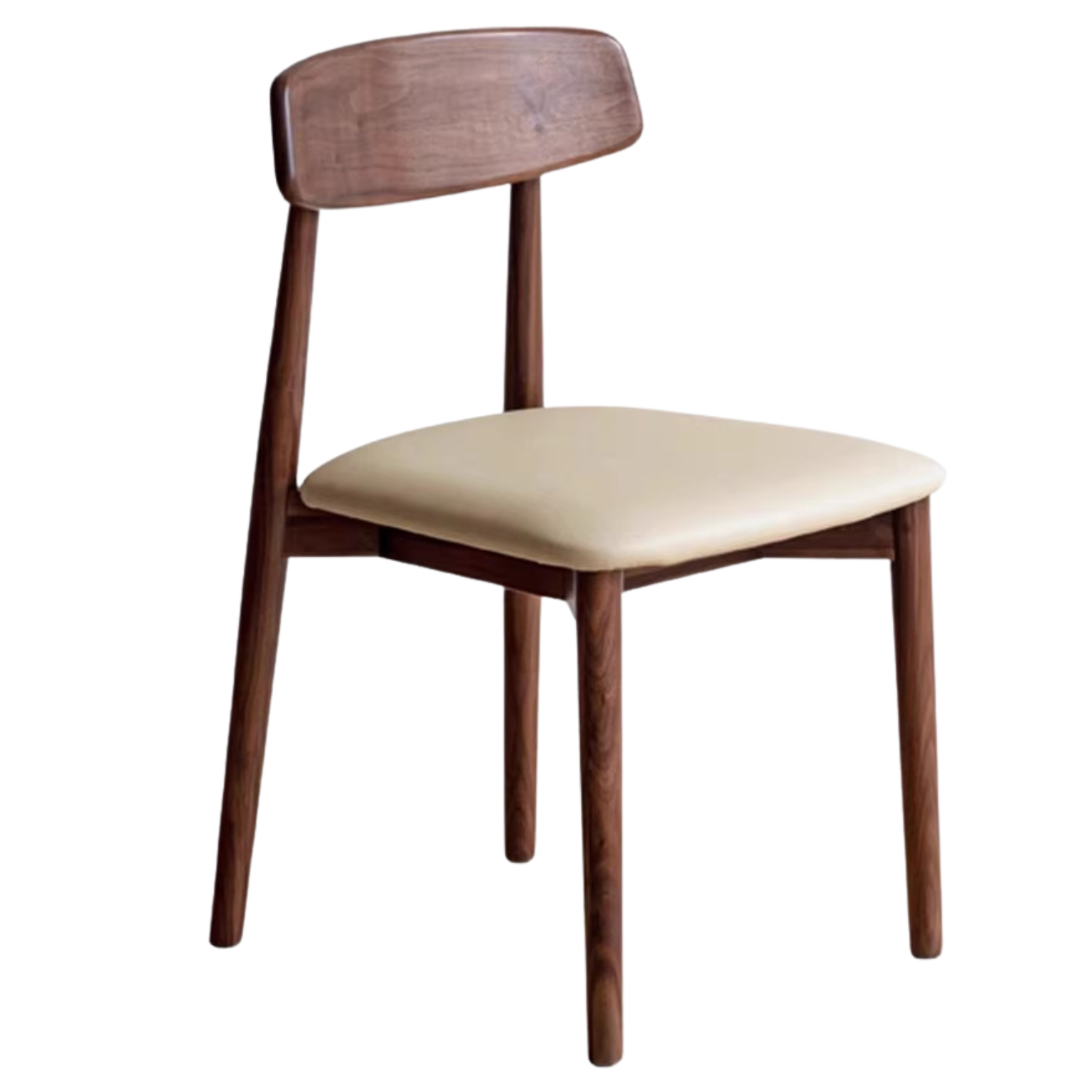 4 pcs set Black Walnut, Ash, Oak, Beech, Cherry Solid Wood Simple Modern-Dining Chair