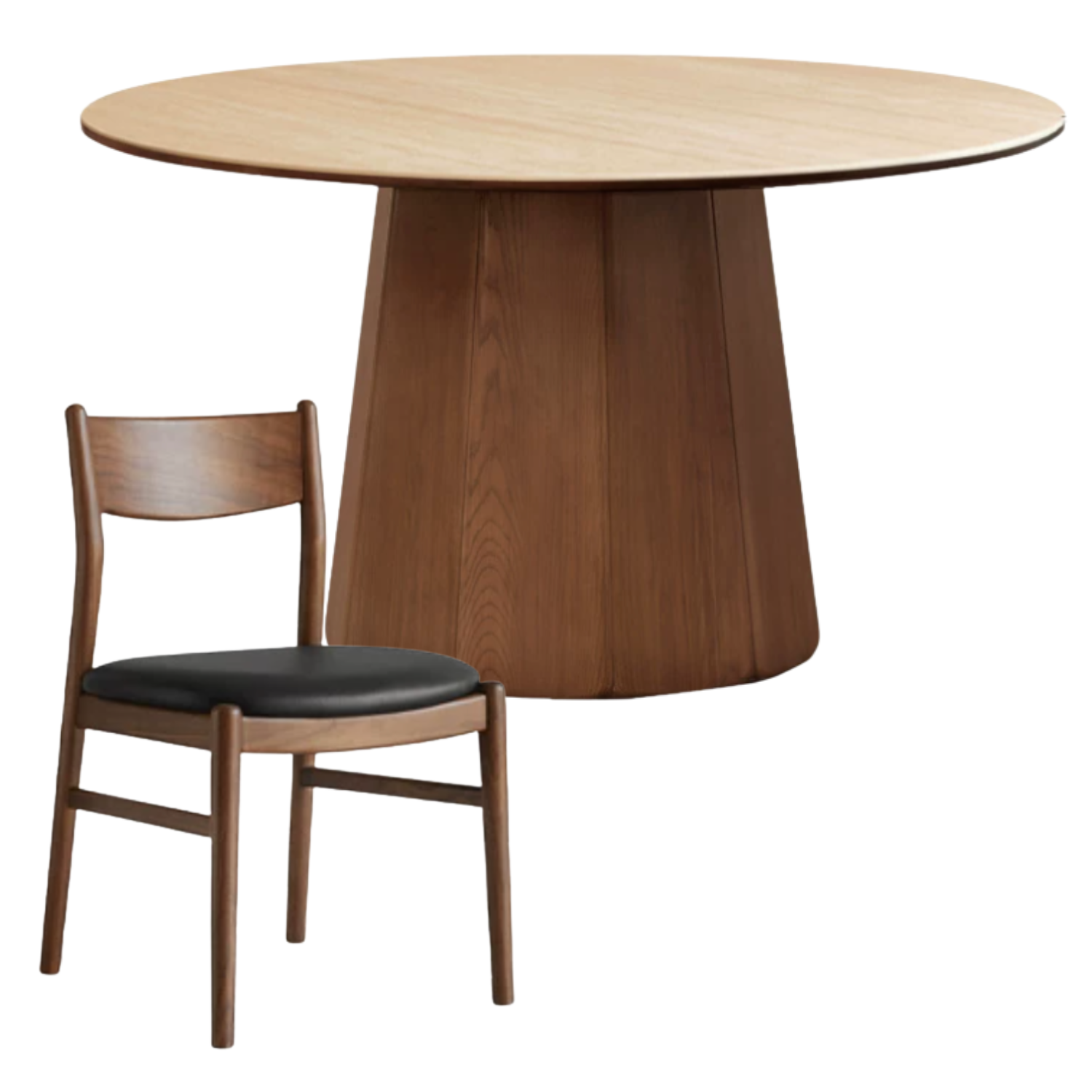 Ash, Black Walnut Solid Wood Modern Large Dining Table