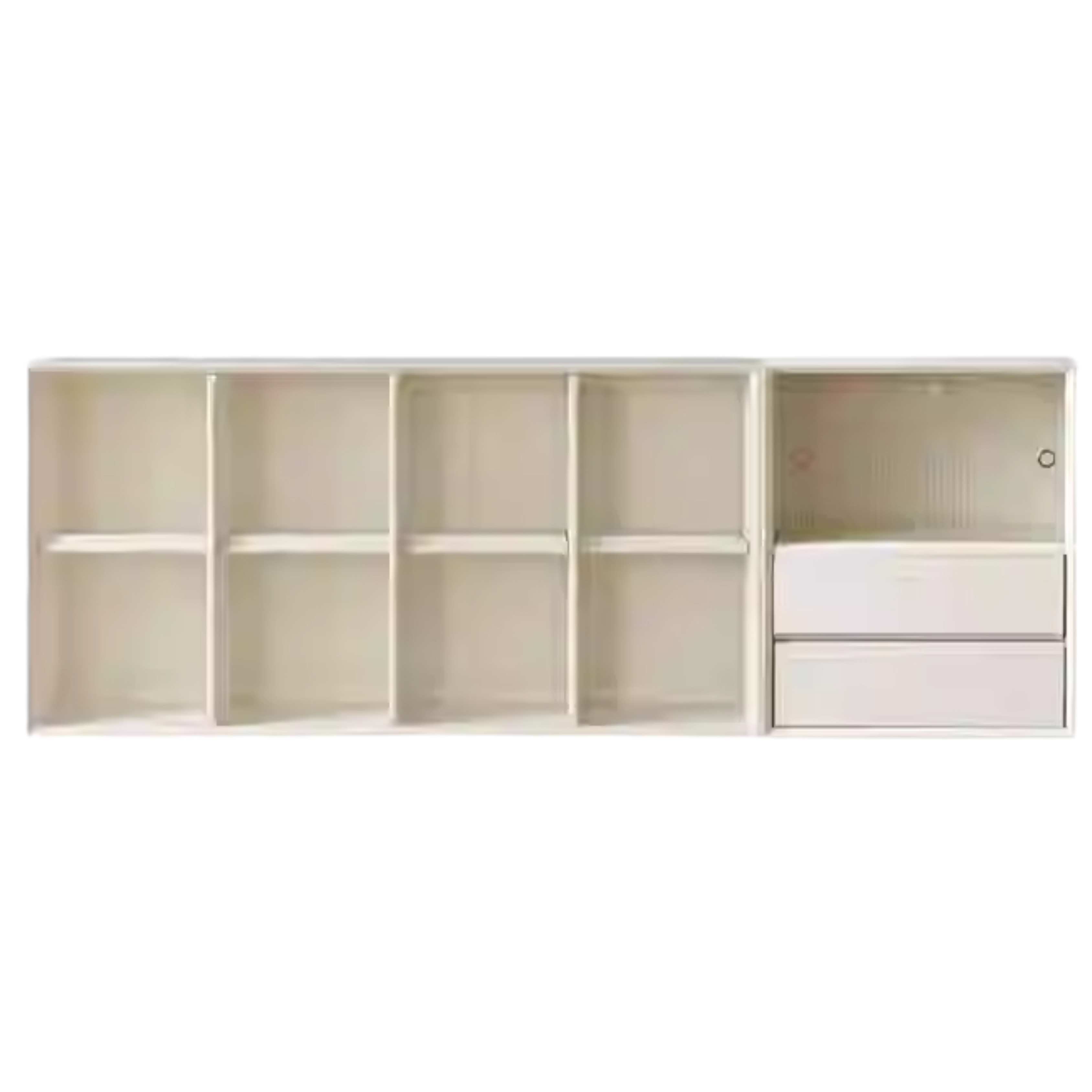 Rubber Solid Wood Modern Bookcase.