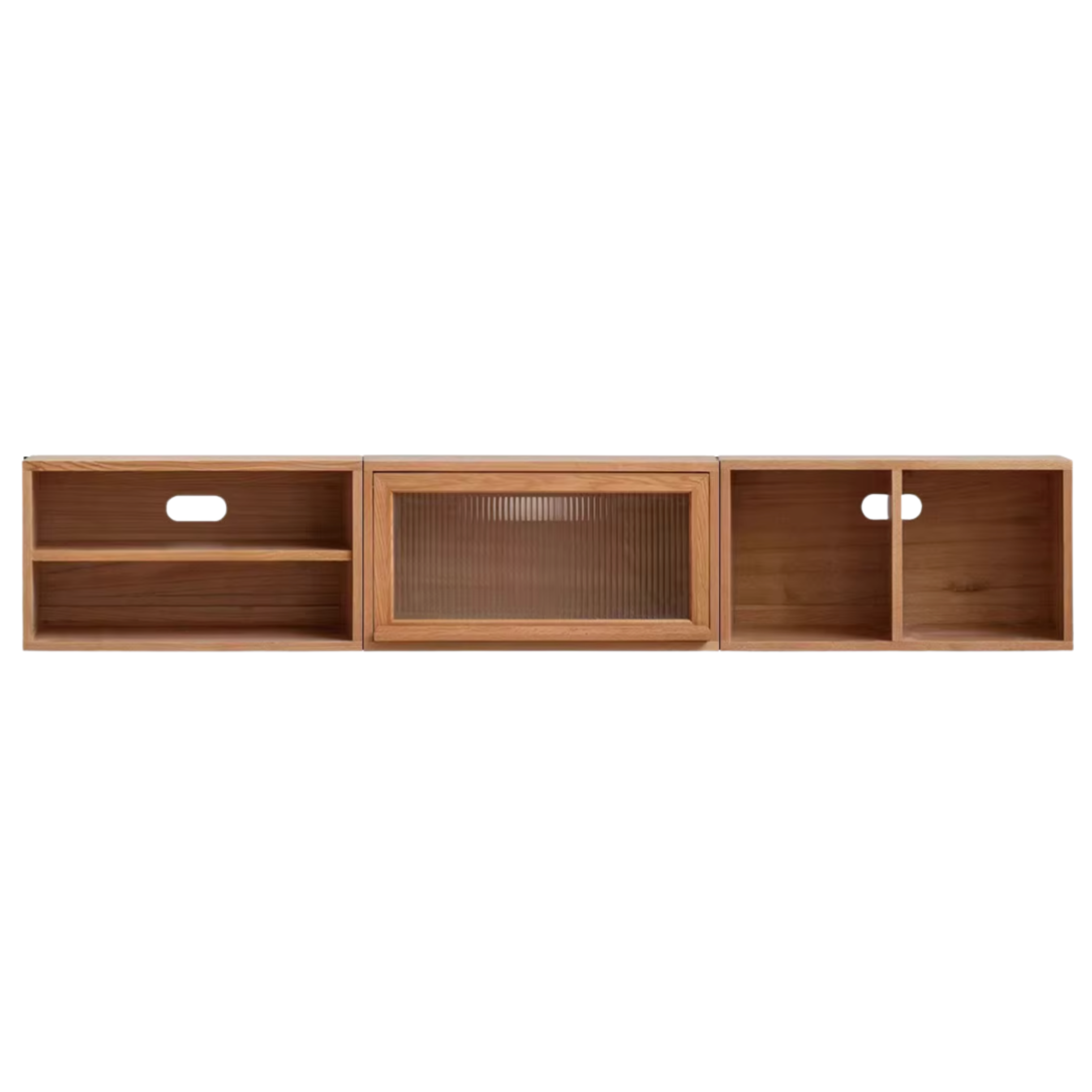 Oak, Ash Solid Wood TV Cabinet Modern Free Combination Storage Bookcases