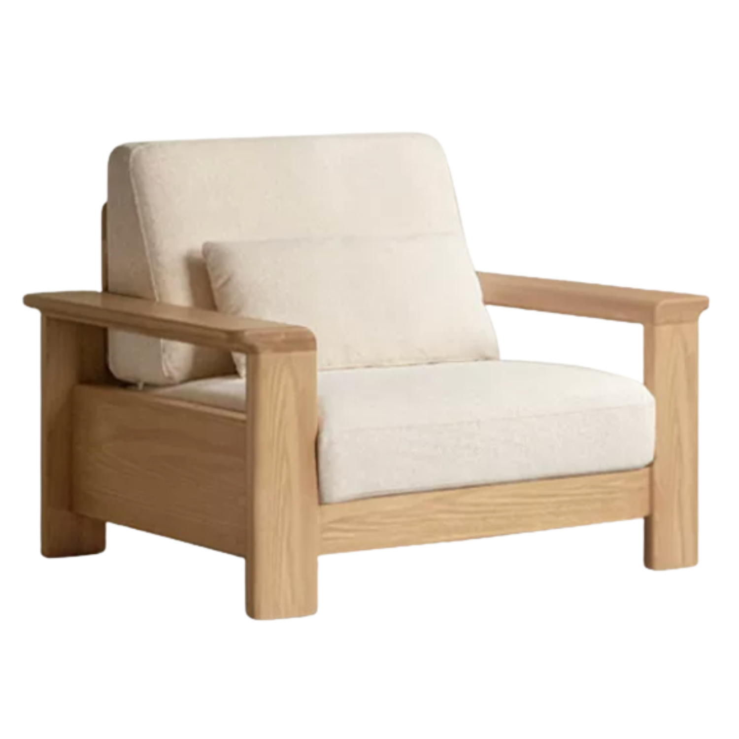 Ash solid Wood Lounge Sofa with Elevated Comfort Design