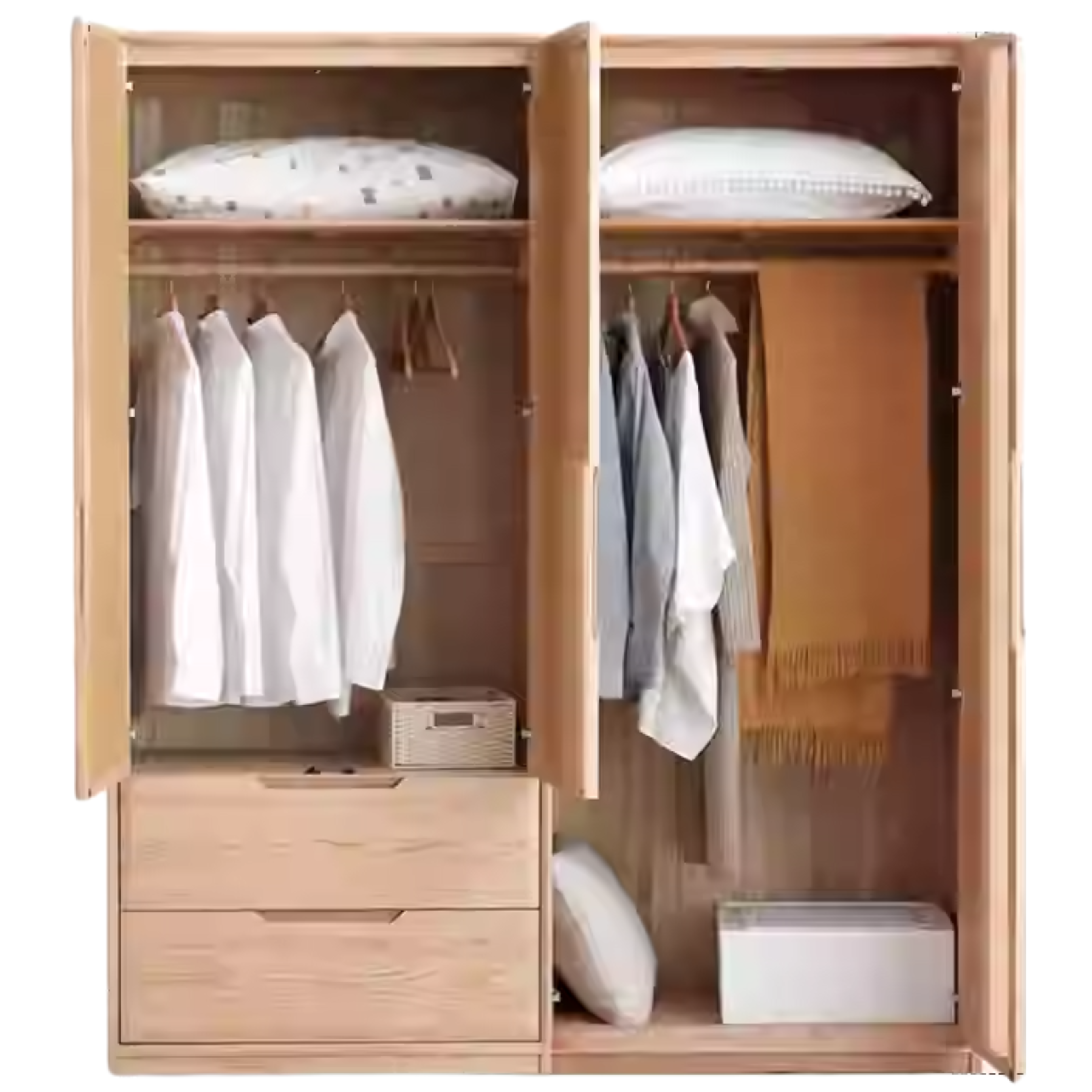 Oak solid wood Wardrobe