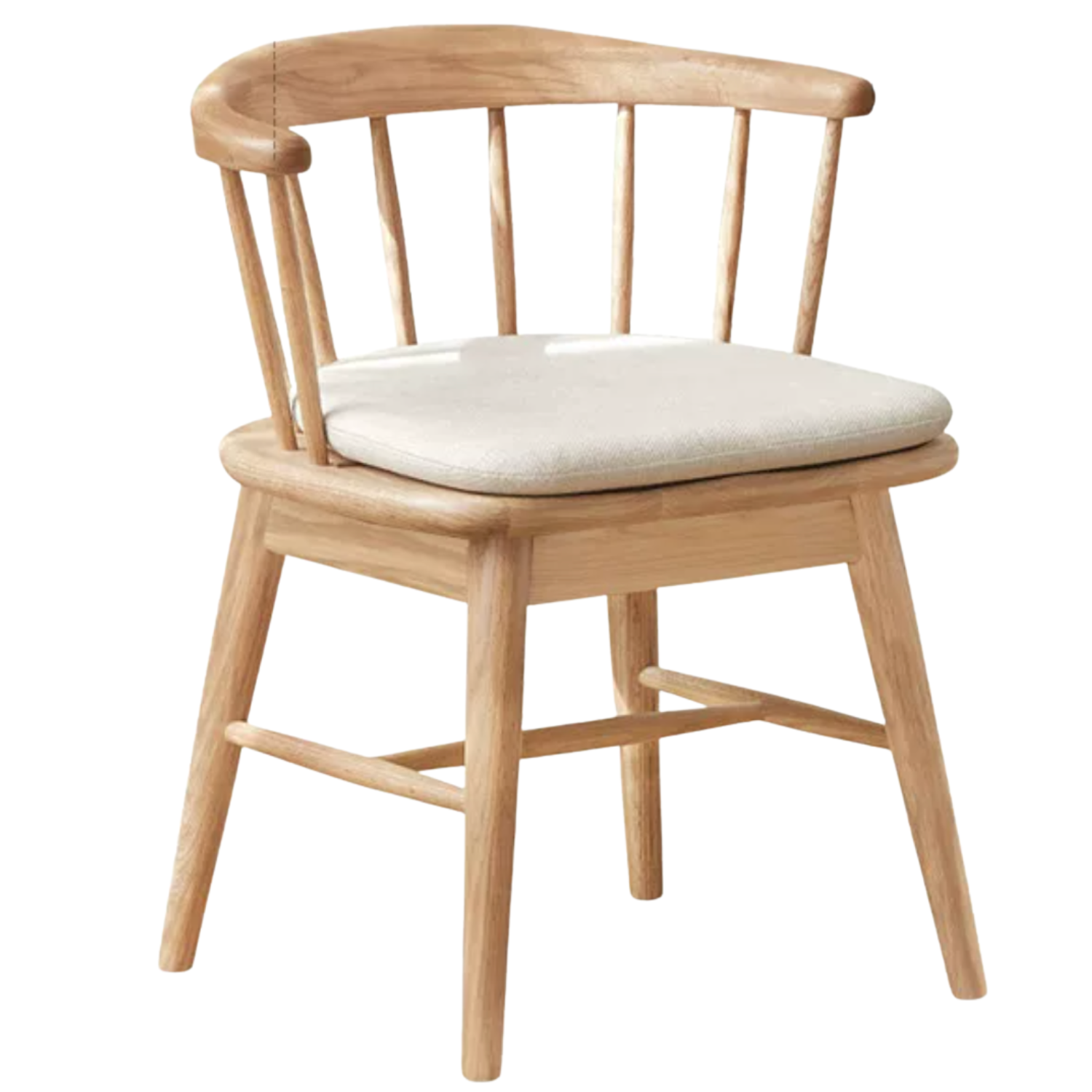 Black Walnut, Oak, Cherry, Ash Color Solid Wood Rotating Chair