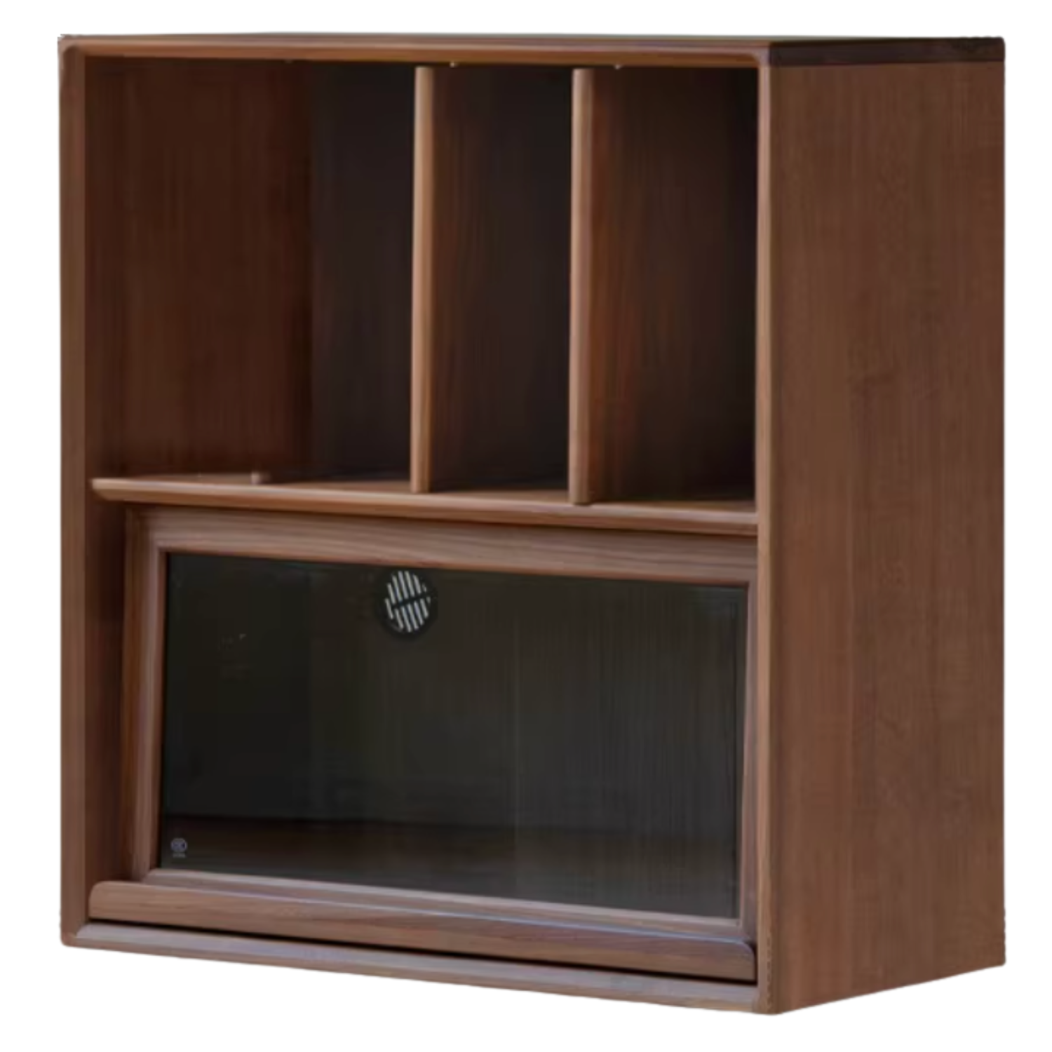 Sandalwood, Oak, Black Walnut, Ash Solid Wood Light Luxury Style Module Bookcase